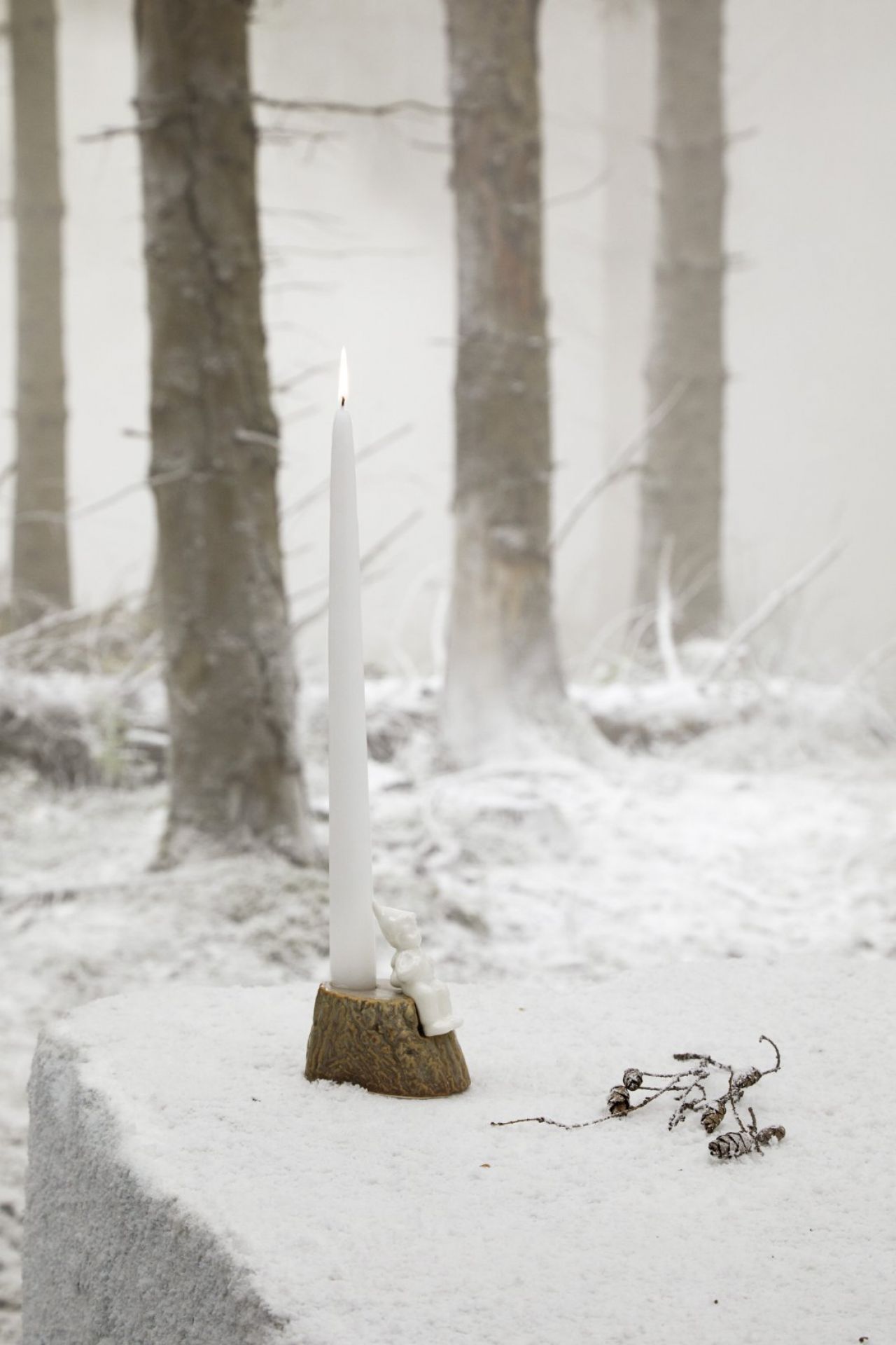 Christmas Tales Julerejse Kerzenhalter H 9,5 cm Kähler EINZELSTÜCK