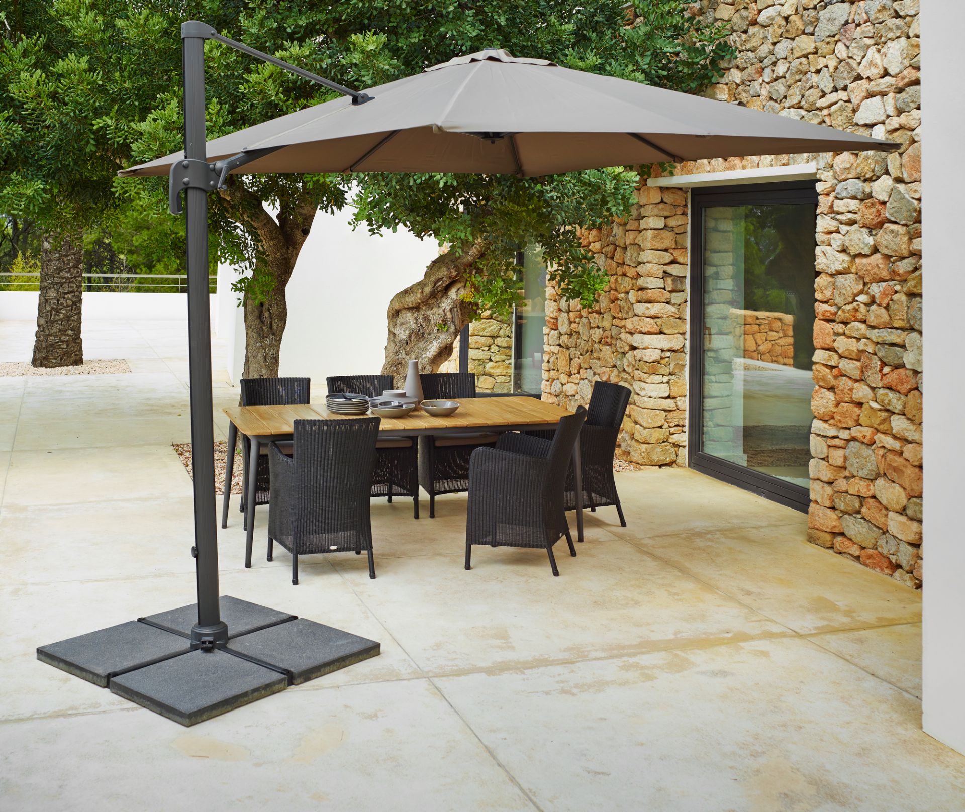 Hampsted Outdoor Sessel schwarz Cane-Line