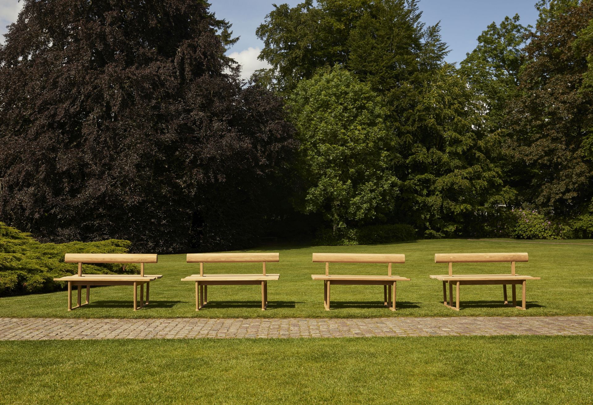 Banco Bank Double Teak Outdoor Skagerak by Fritz Hansen
