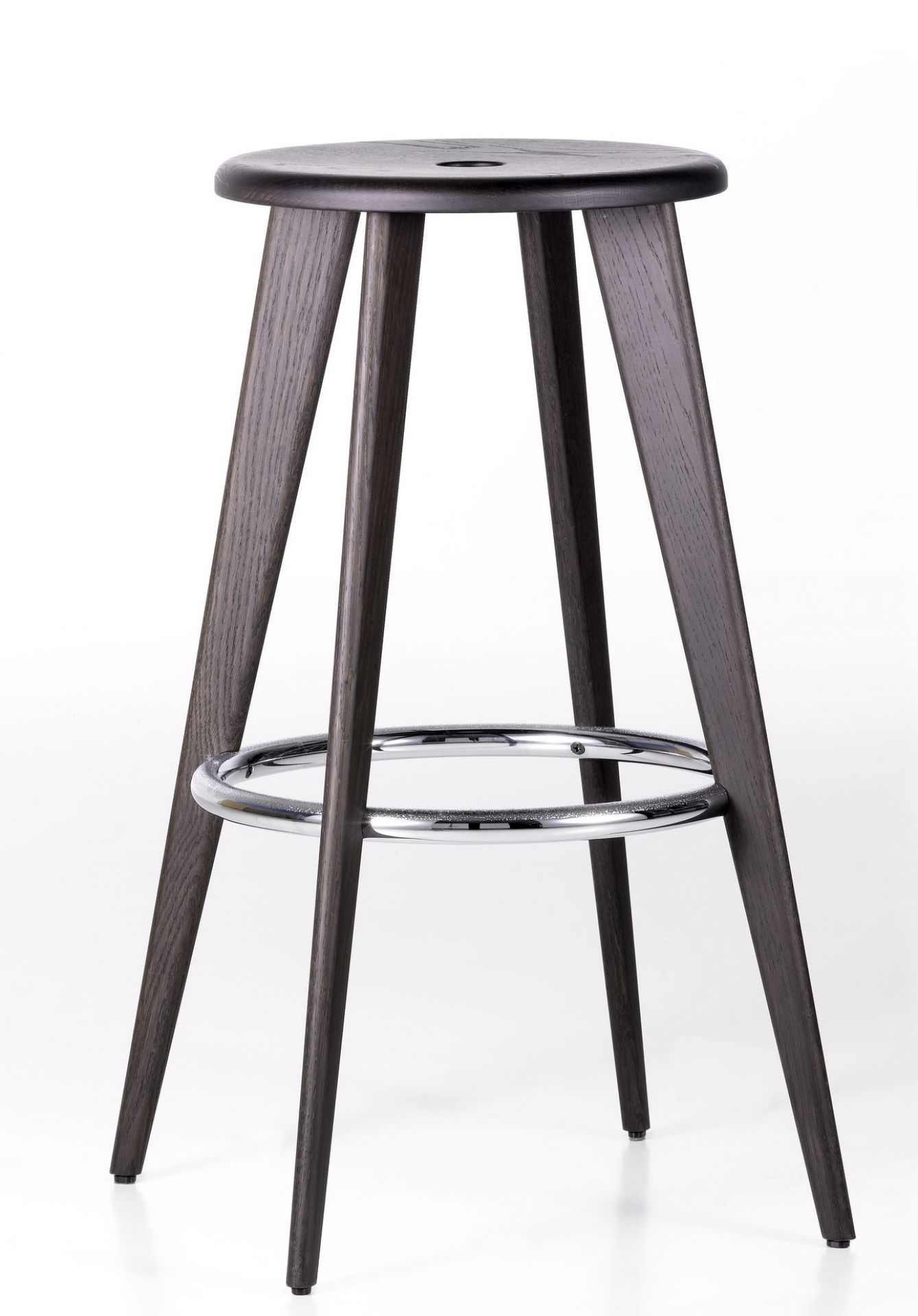 Tabouret Haut Barhocker Vitra Eiche dunkel