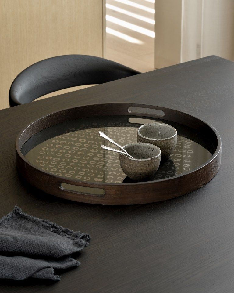 Second Nature Tray Tablett Rund Ethnicraft