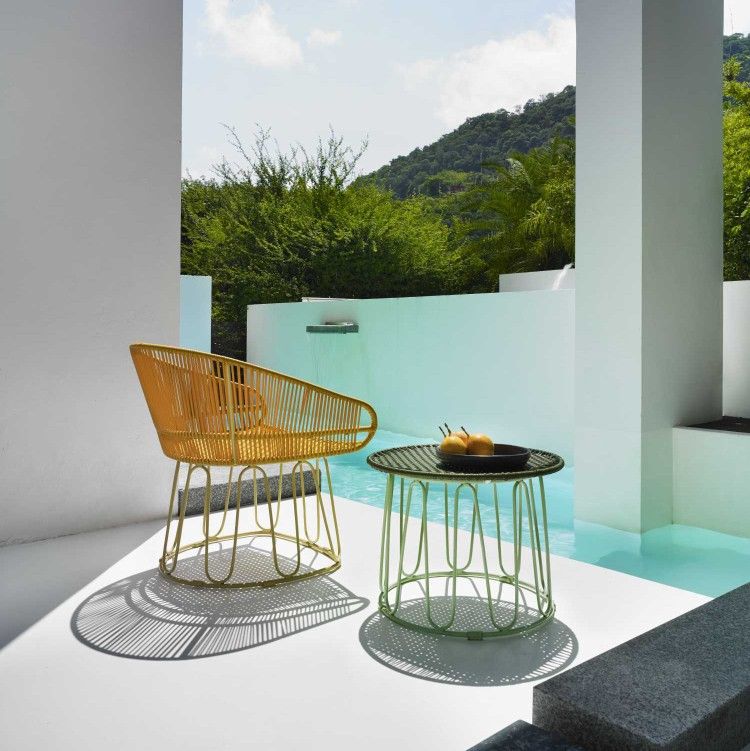 Circo Lounge Chair Loungesessel Outdoor ames Honiggelb / Gelb