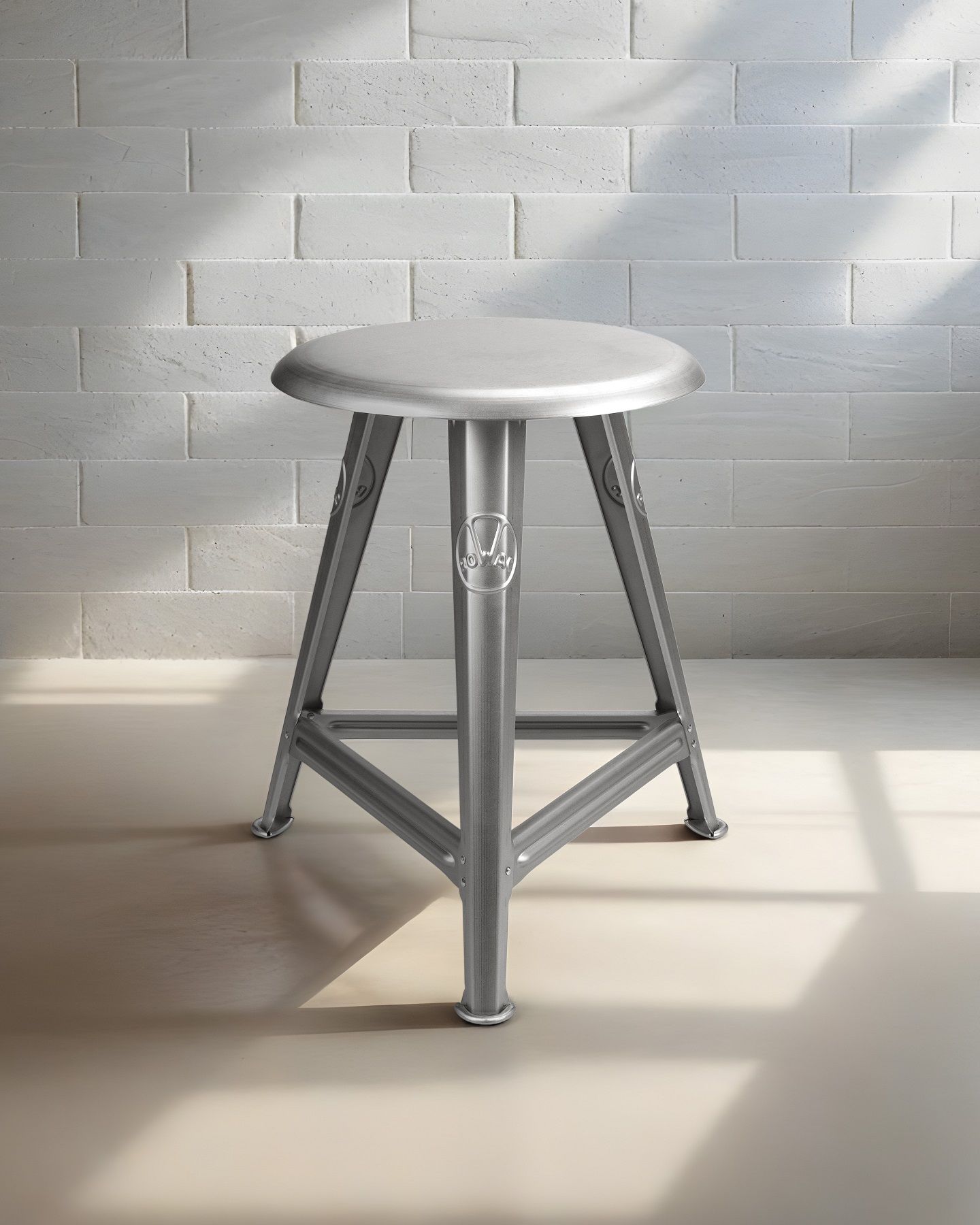 Just Steel Hocker / Schemel Bauhaus Dessau 100 Edition Rowac LIMITED EDITION