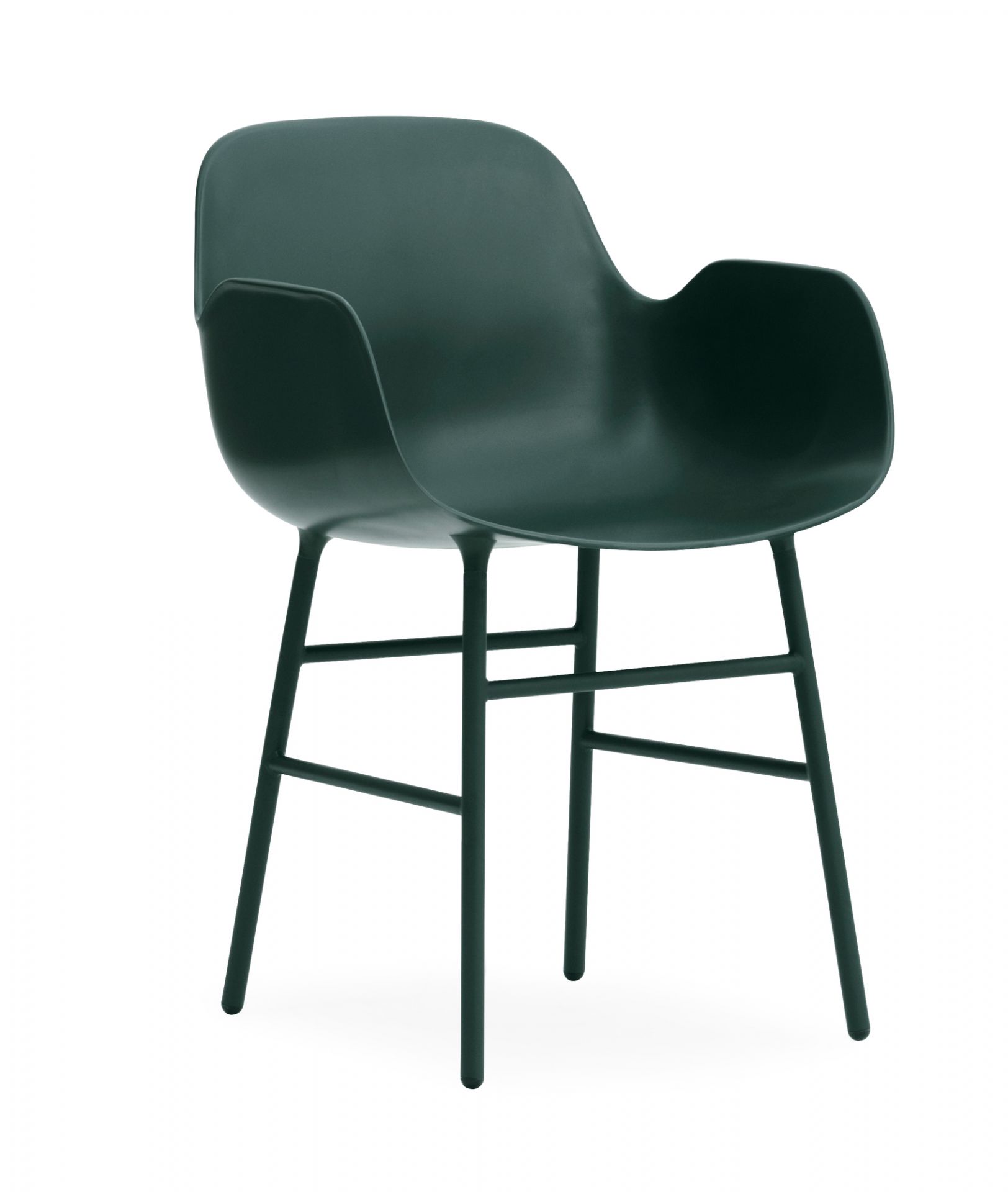 Form Armchair Lehnstuhl Normann Copenhagen-grün-Stahl