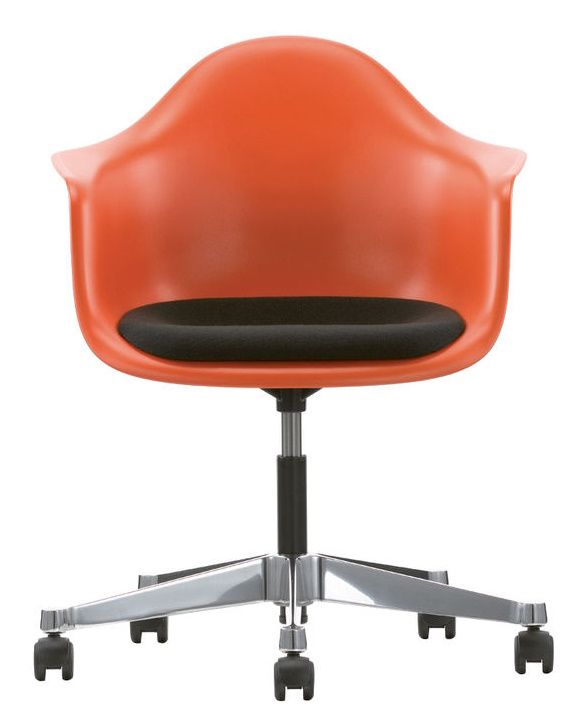Eames Plastic Arm Chair PACC mit Sitzpolster Vitra