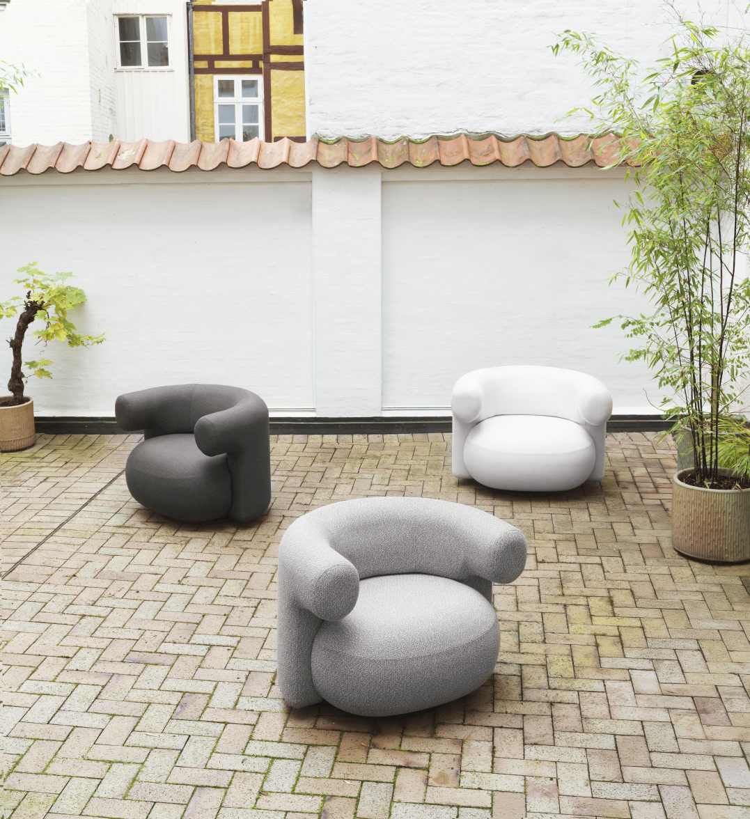 Burra Lounge Chair Sessel mit Rückdrehfunktion Outdoor Normann Copenhagen