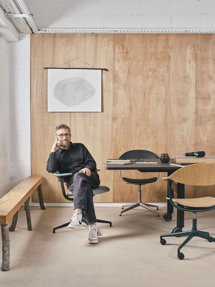 Mynt Rücken und Sitz Kunststoff Bürodrehstuhl Vitra