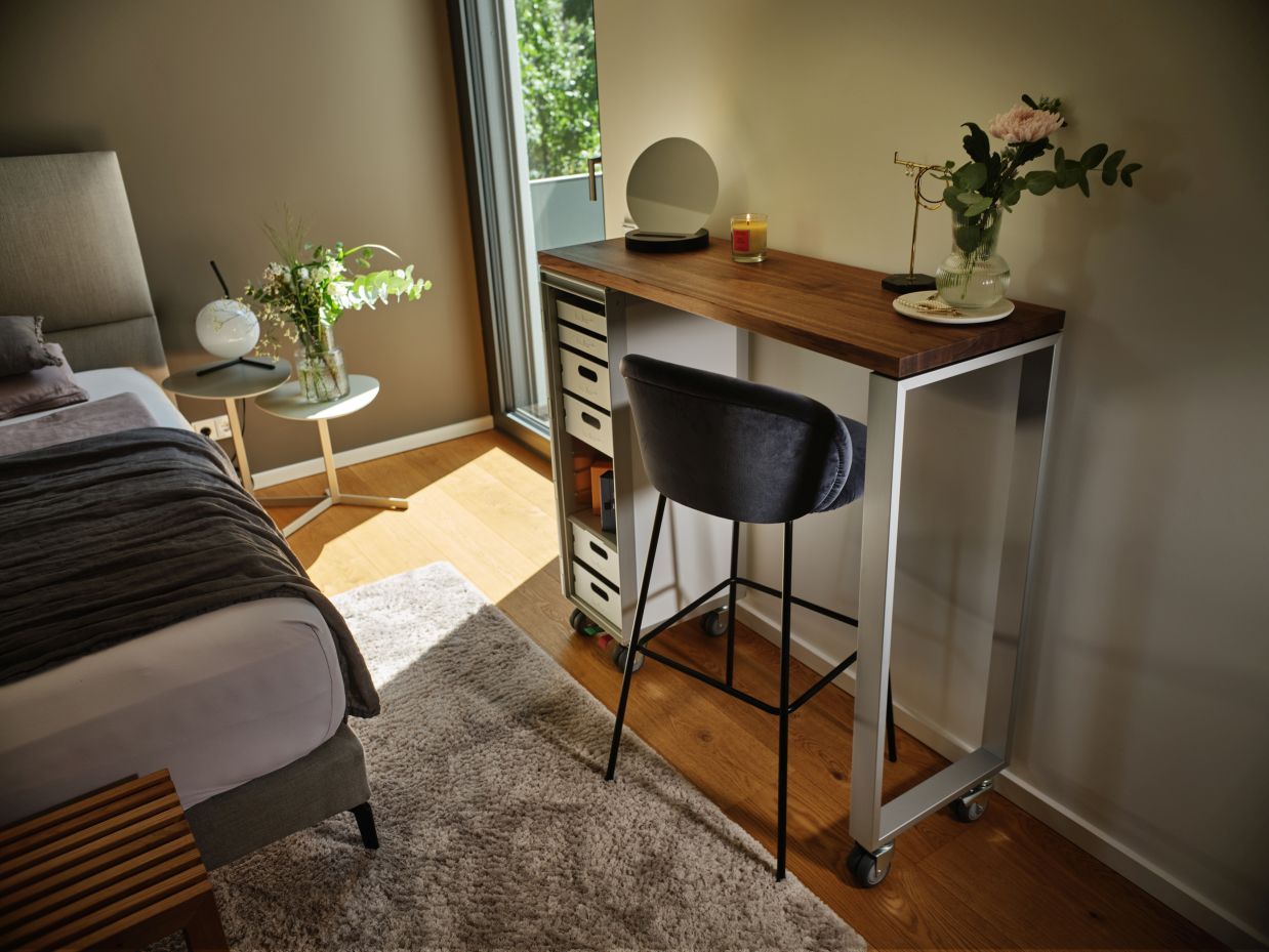 Hightable Tisch Janua Silber Bordbar