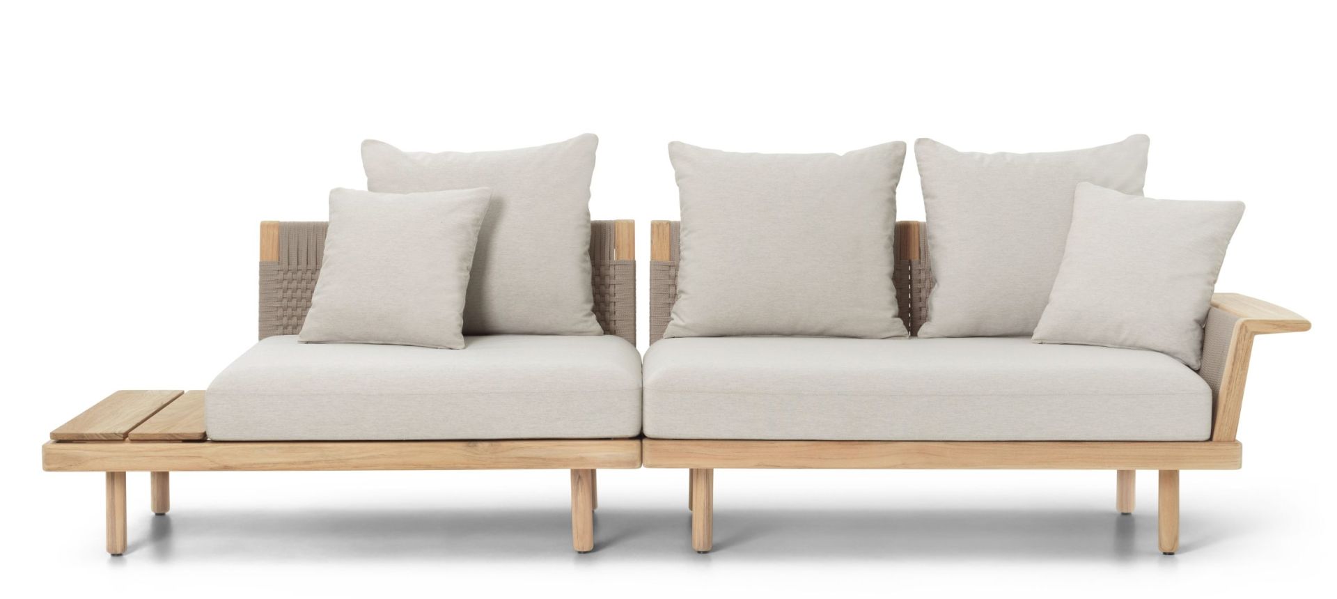 E520 Embrace Sofa Modul mit kurzer Rückenlehne und Beistelltisch Outdoor Carl Hansen & Søn 