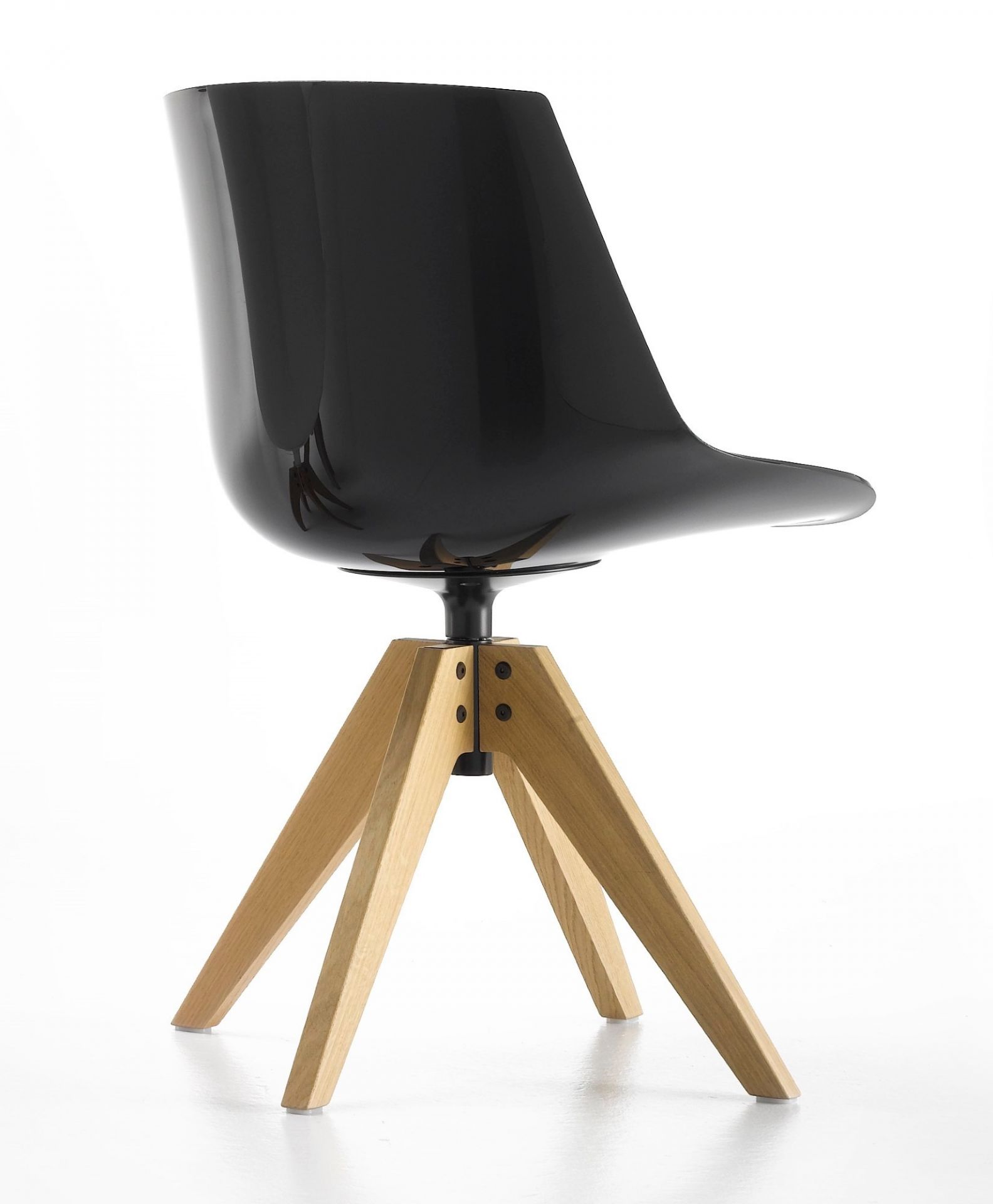 Flow Chair Stuhl Vierfußgestell VN Eiche MDF Italia