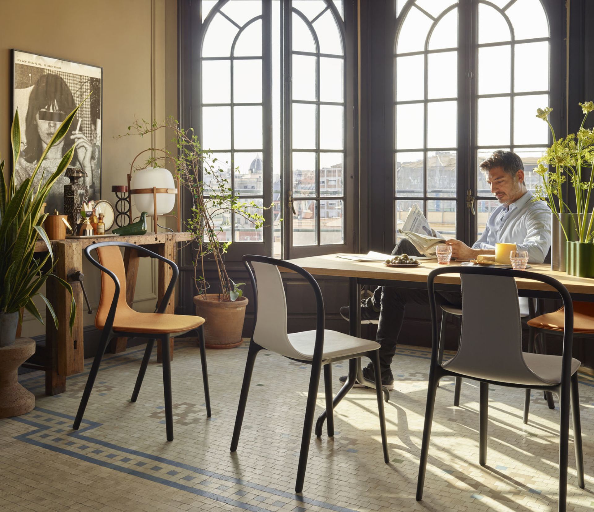 Belleville Chair Wood Stuhl Vitra