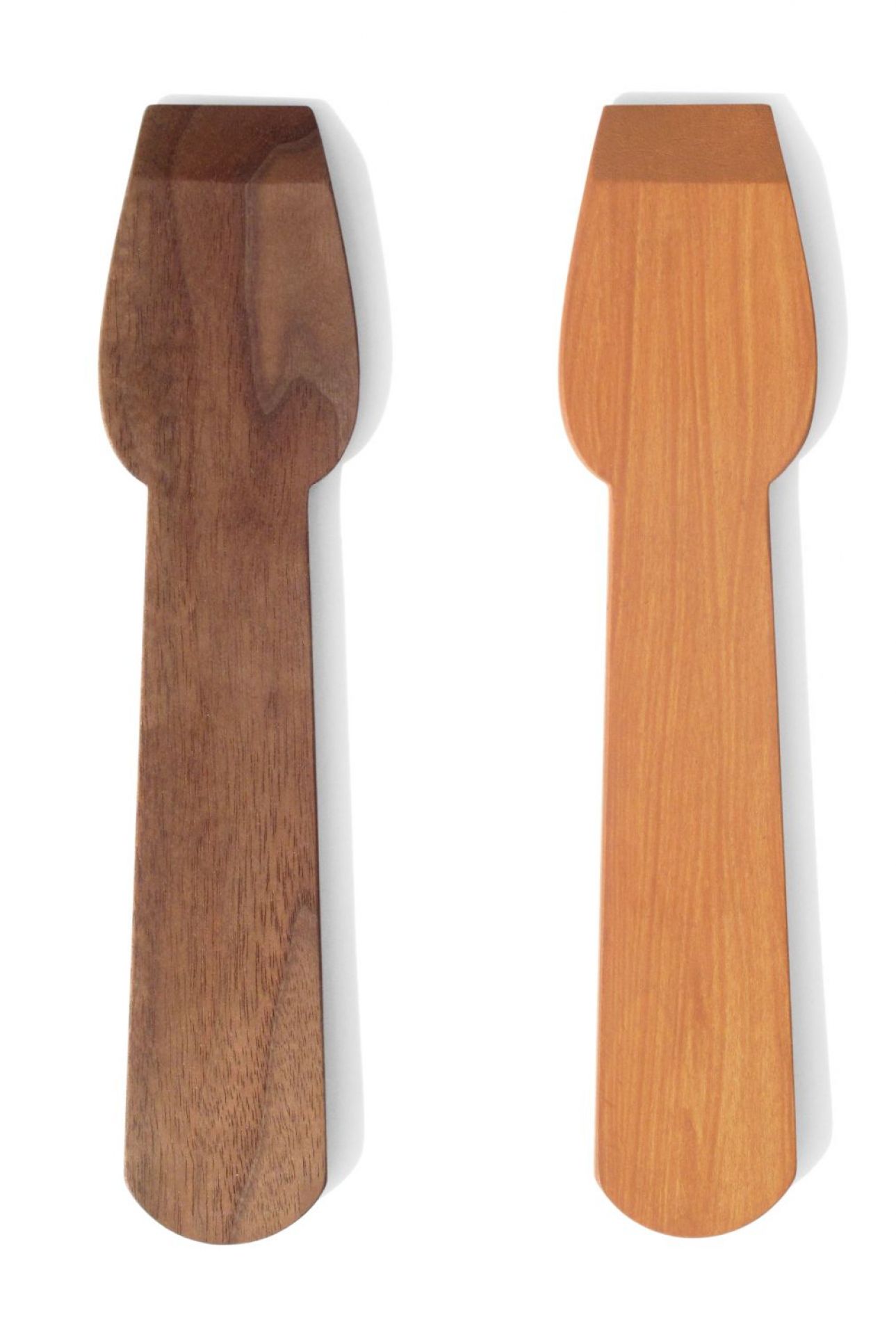 Eislöffel Nussbaum Side by Side EINZELSTÜCK