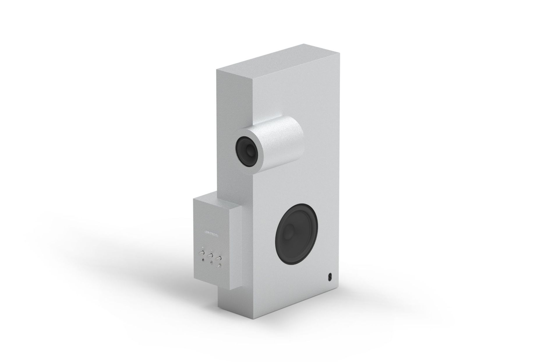 Brutalist Lautsprecher Transparent