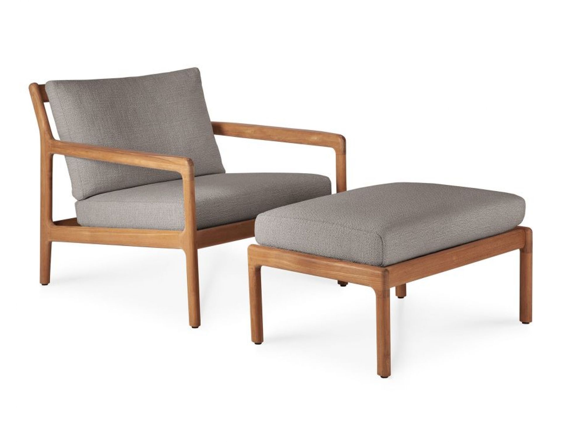Jack Outdoor Polsterhocker Teak Mokka Ethnicraft