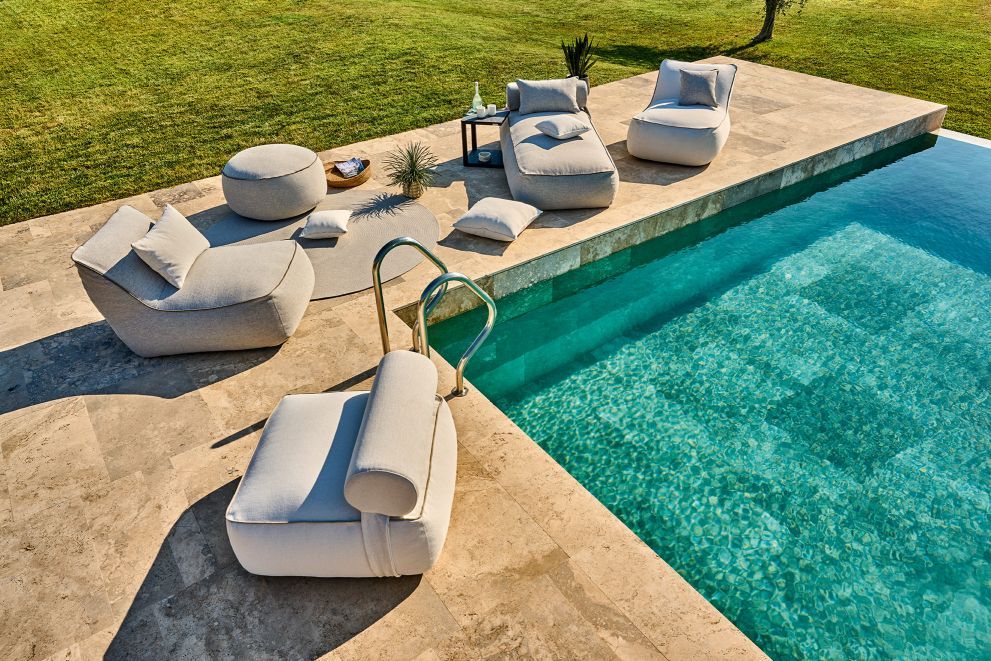 Maliha Lounge Hocker Eckig Outdoor Weishäupl 
