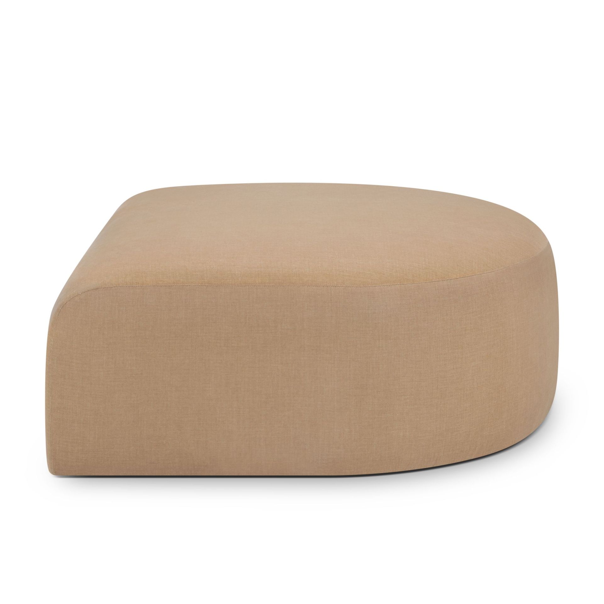 Bulky halbrunder Hocker Light Sepia Ethnicraft