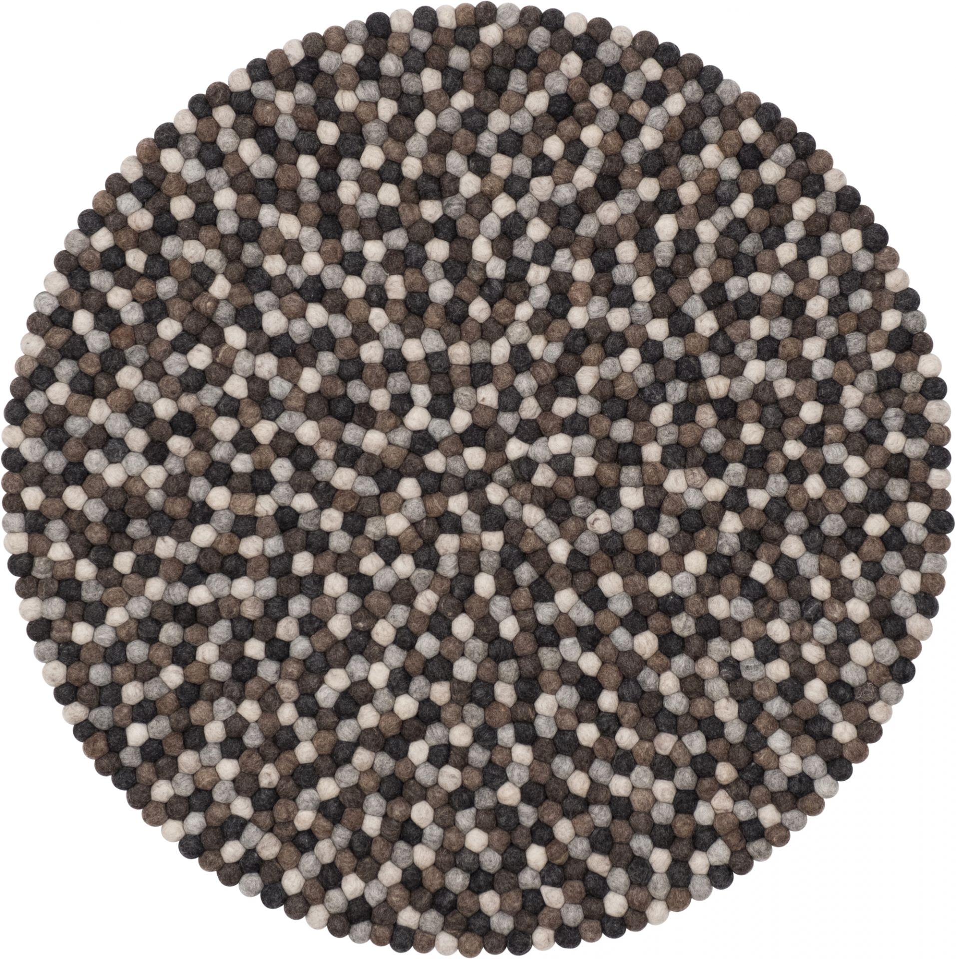 Filzkugel Teppich rund 140 cm myfelt