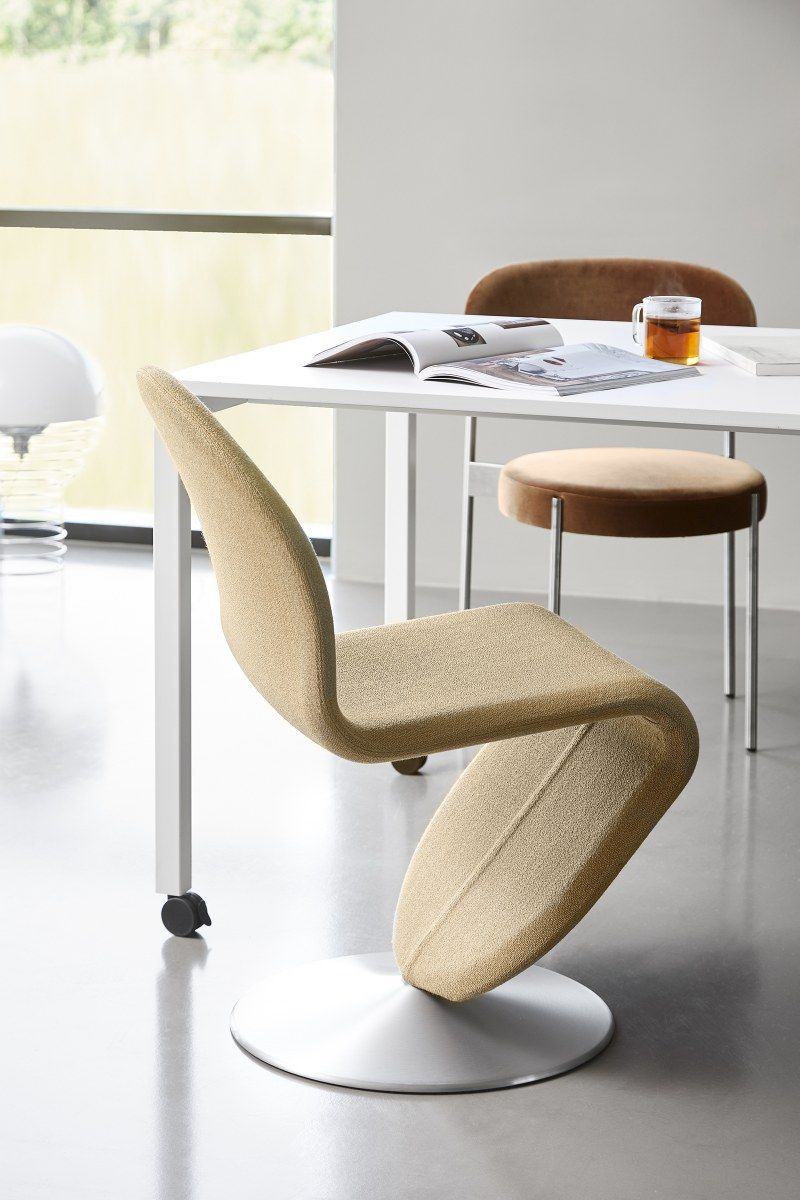 System 1-2-3 Dining Chair Standard Runder Fuß Stuhl Verpan