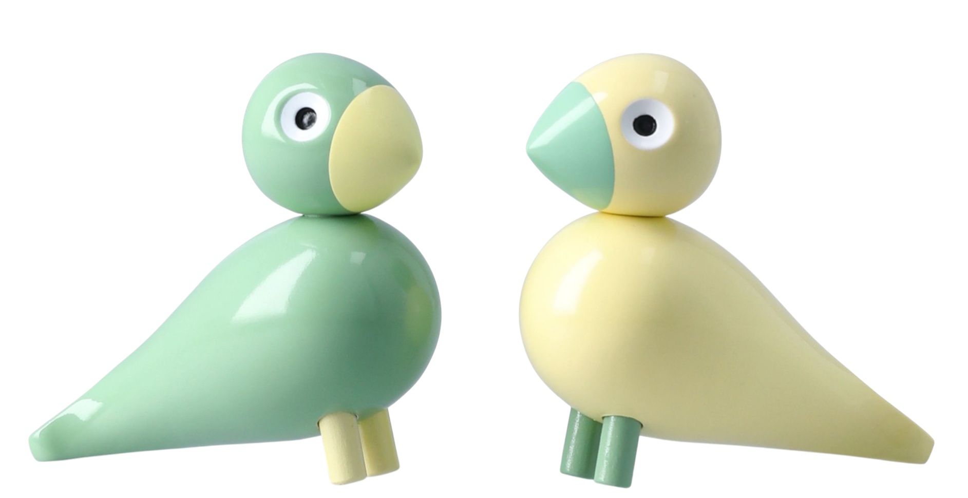 Ostervögel 2026 Liliput gelb/grün Set Kay Bojesen