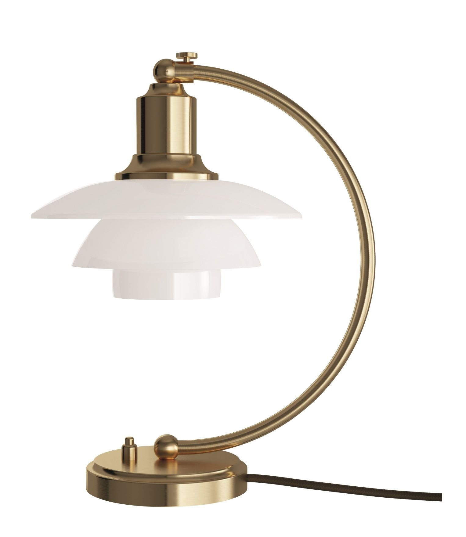 PH 2/2 Luna Tischleuchte Messing / Opal Glas Louis Poulsen LIMITED EDITION