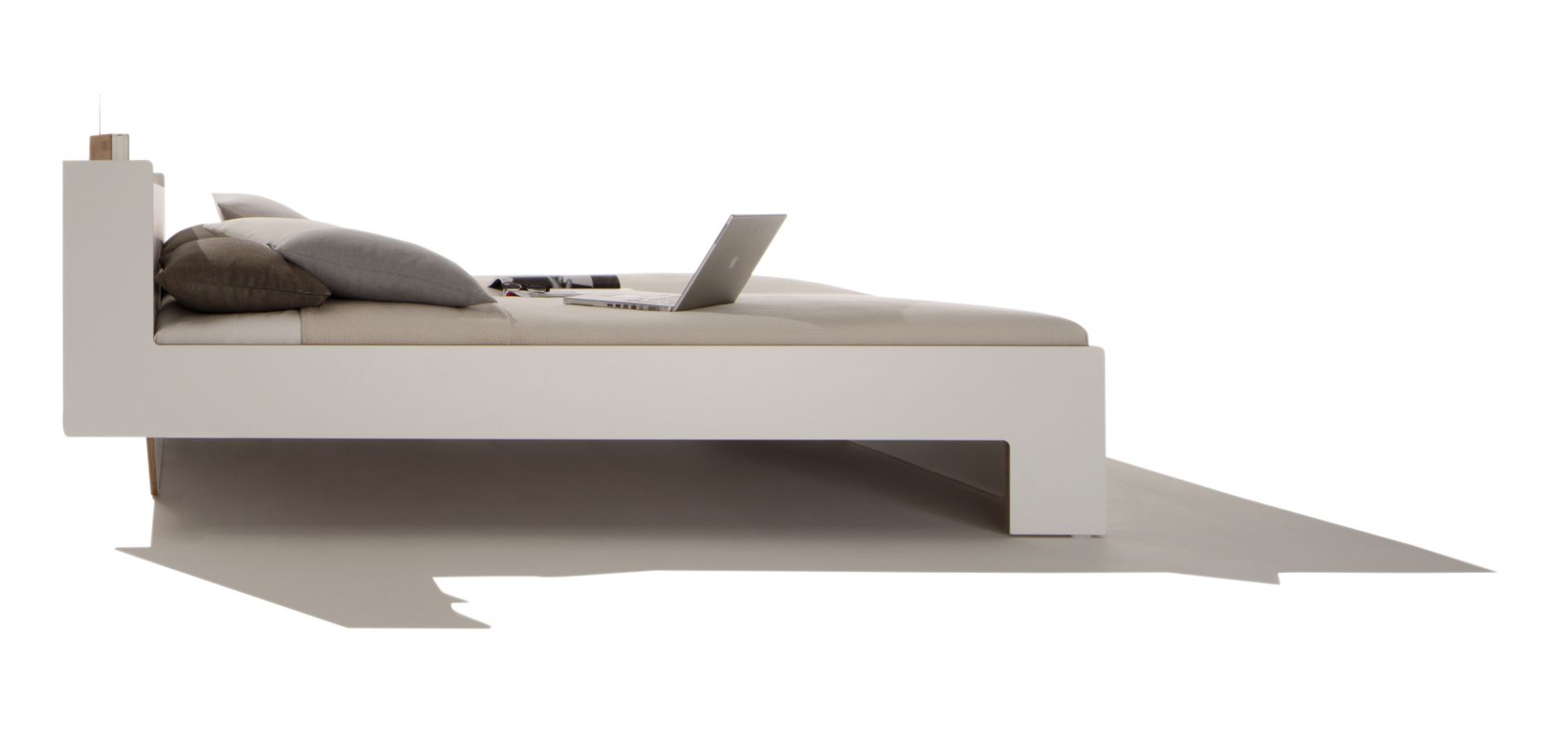 Nook Doppelbett CPL Weiß Müller Möbelwerkstätten 140x200 cm