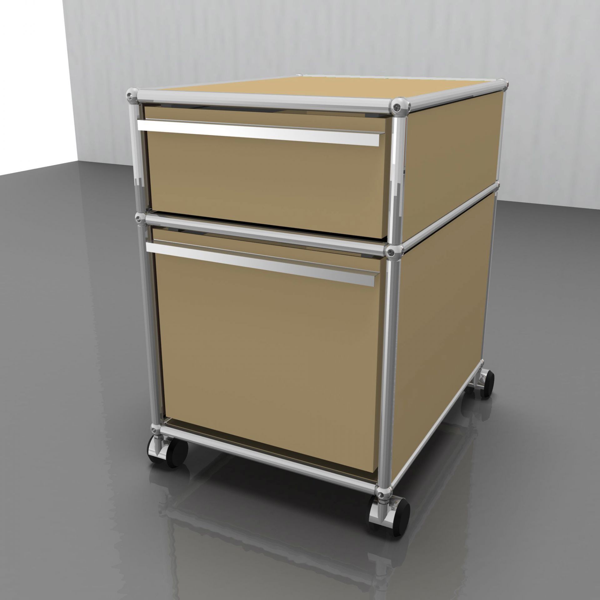 USM Haller Rollcontainer mit Hängeregistratur - beige
