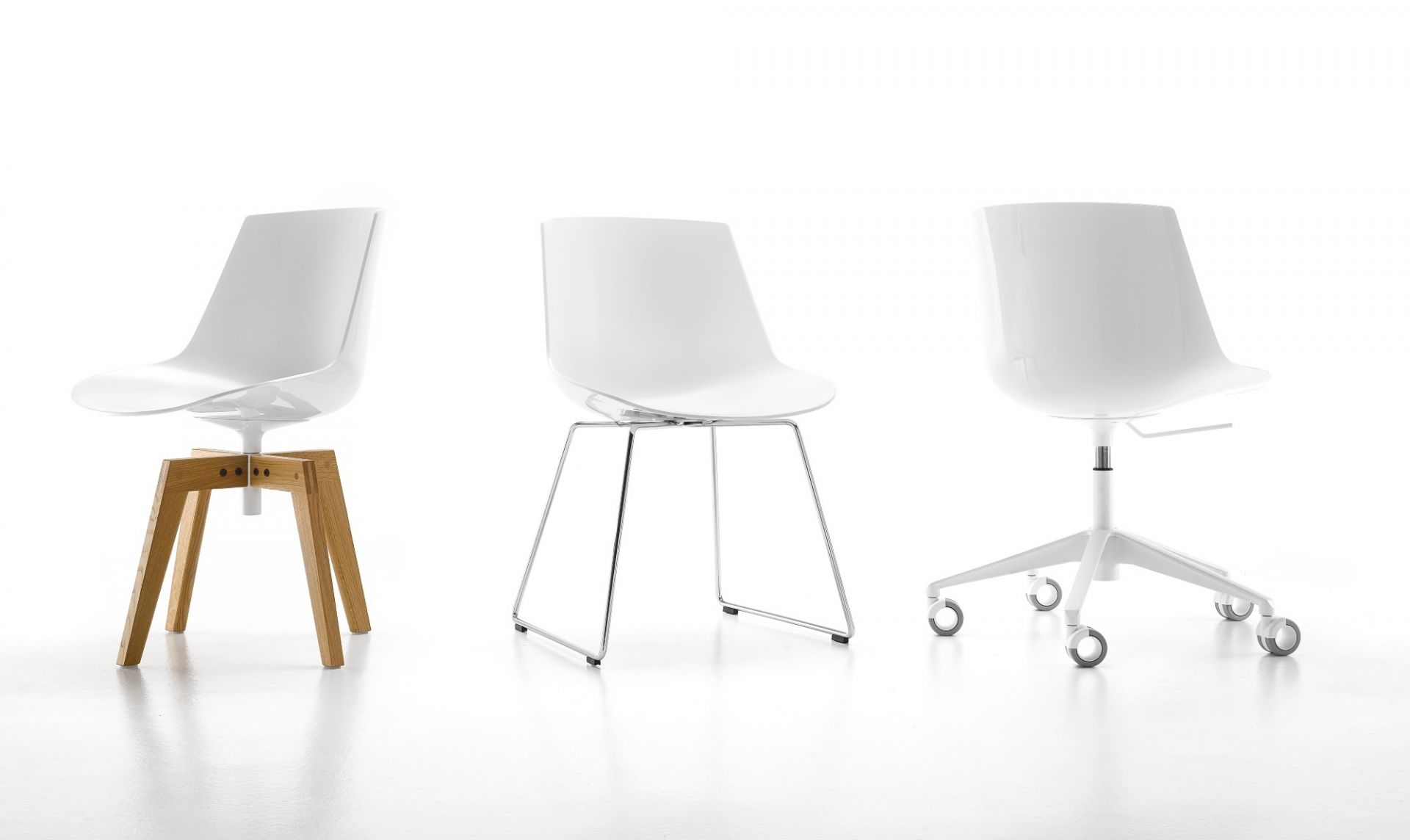 Flow Chair Stuhl Kufengestell MDF Italia