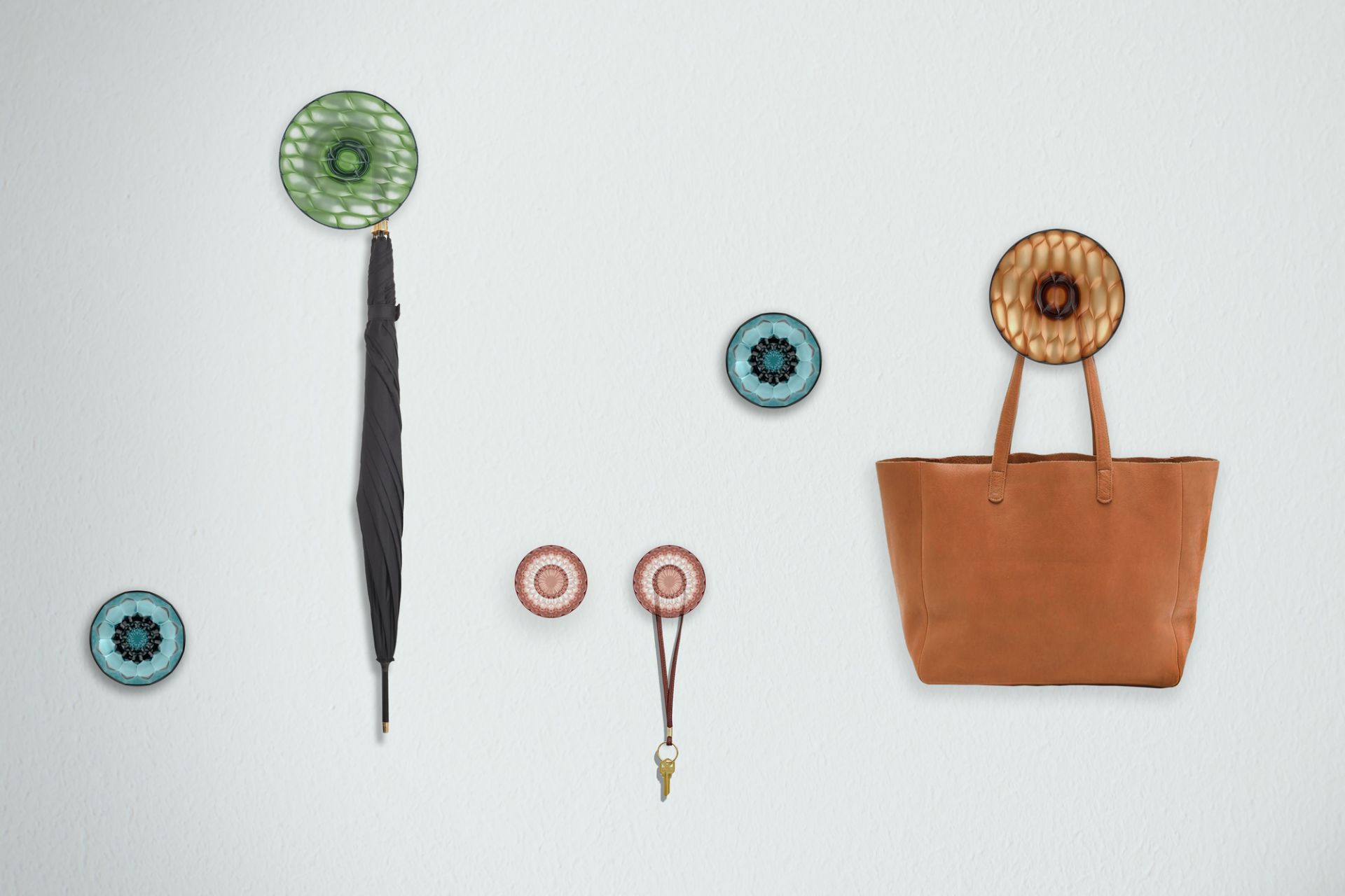 Jellies Coat Hangers Garderobenhaken GROSS / KRISTALL DURCHSICHTIG Kartell EINZELSTÜCK