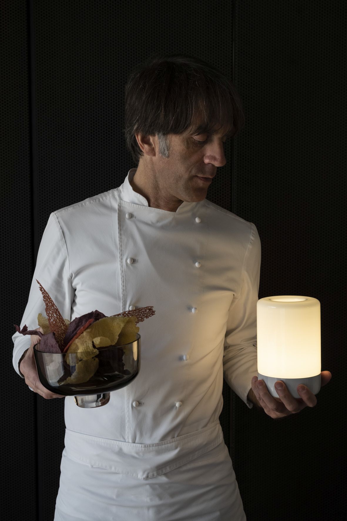 Bontà Akkuleuchte Körper mit Schale Artemide