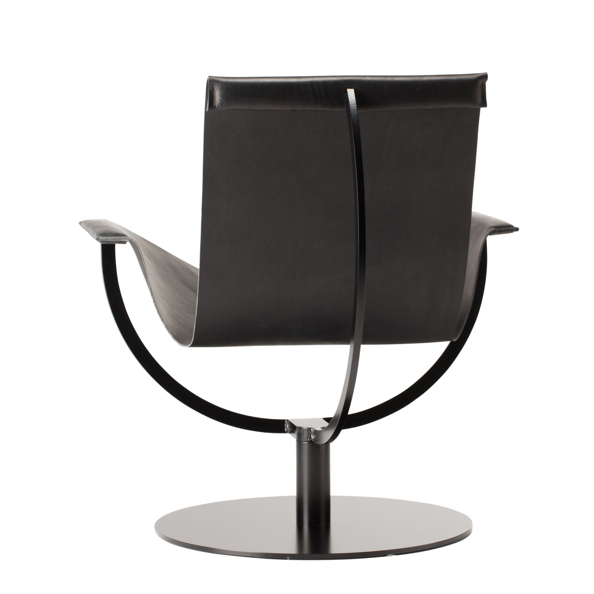 Arch Chair Sessel Kernleder schwarz Favius