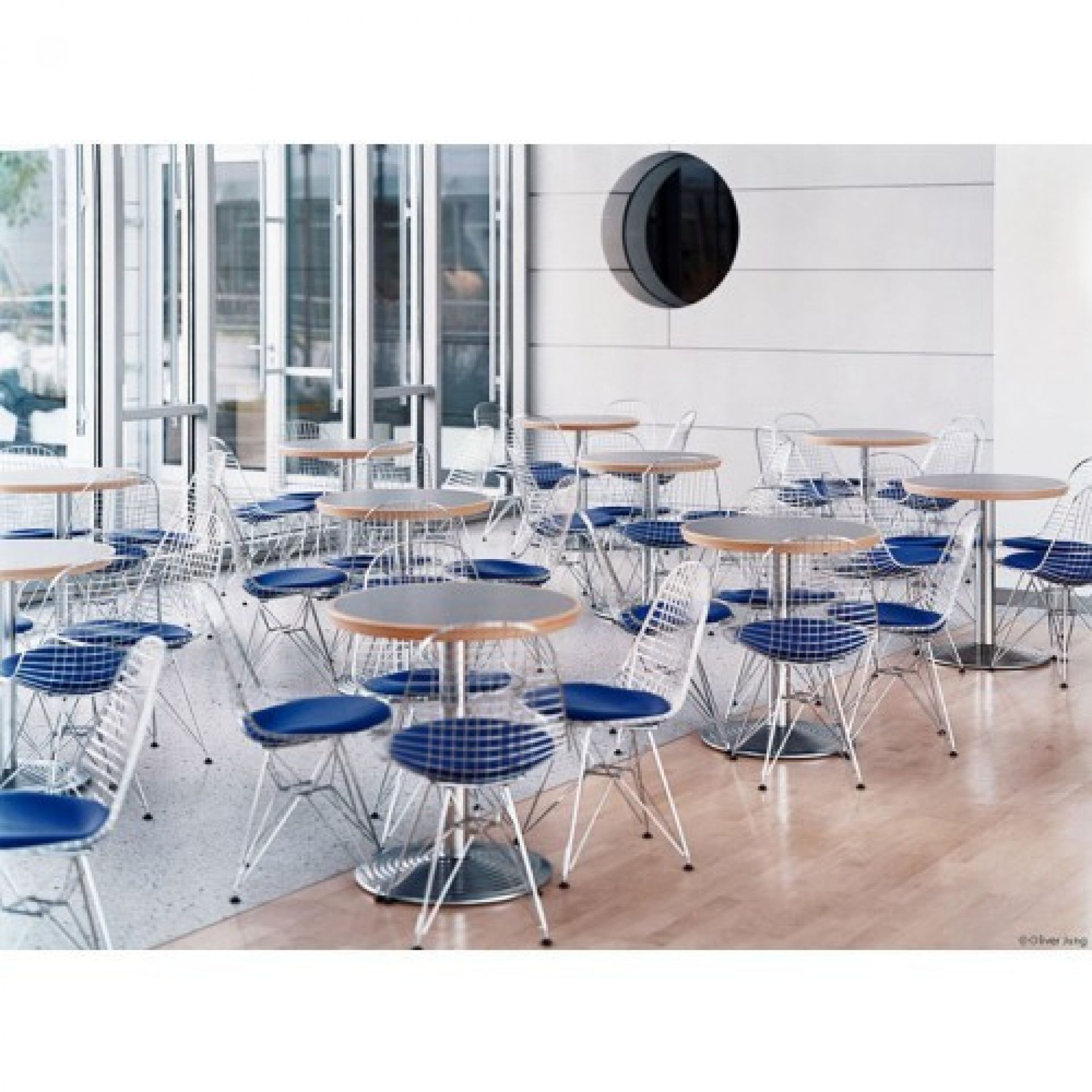 DKR-5 Wire Chair Stuhl mit Sitzkissen Vitra