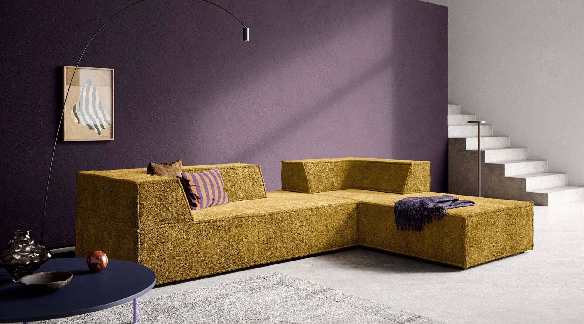 Trio Sofa Vorzugskombination 1590 QUICK SHIP Cor 