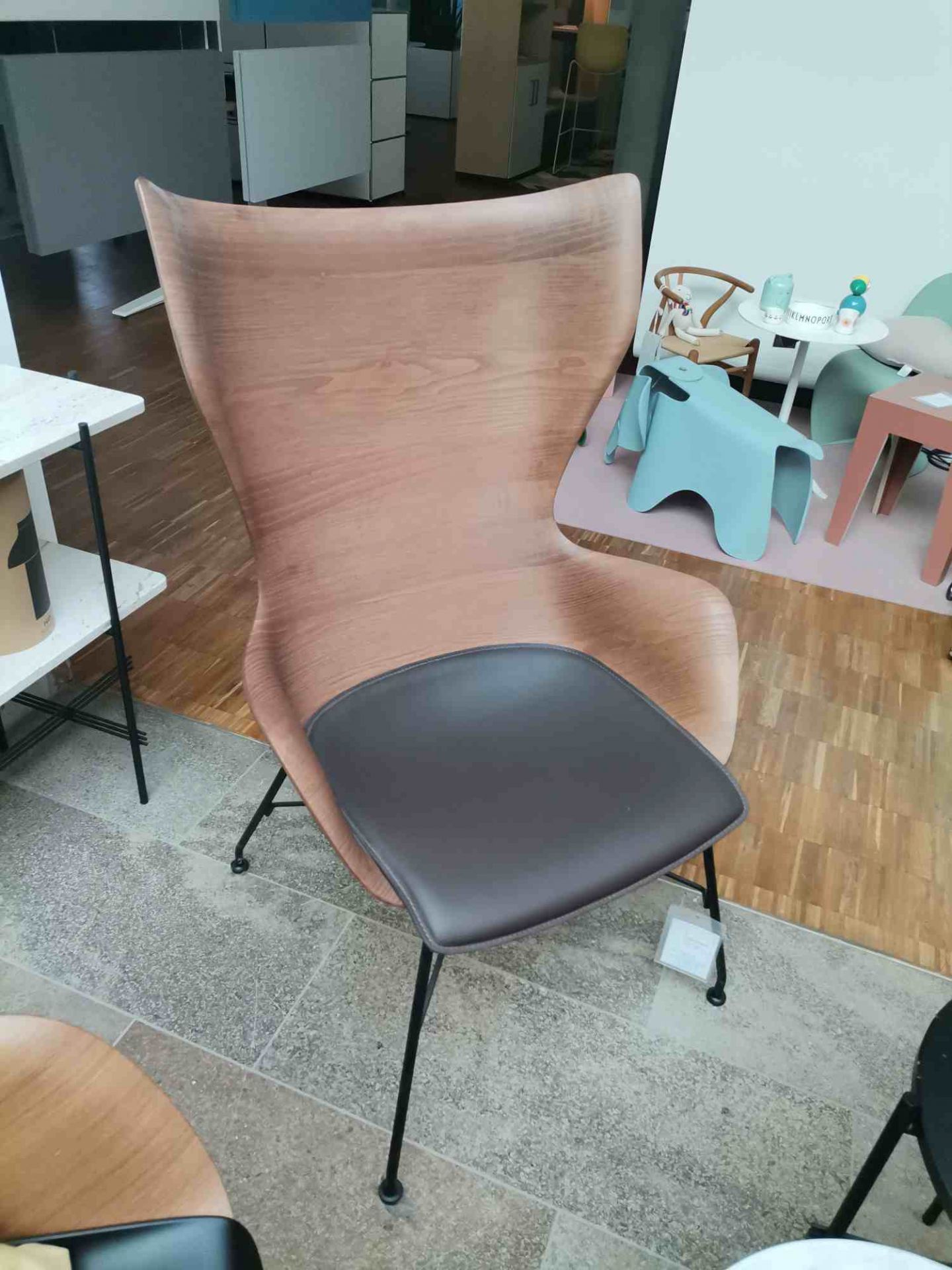 K/WOOD 4915 Sessel Kartell AUSSTELLUNGSSTÜCK 