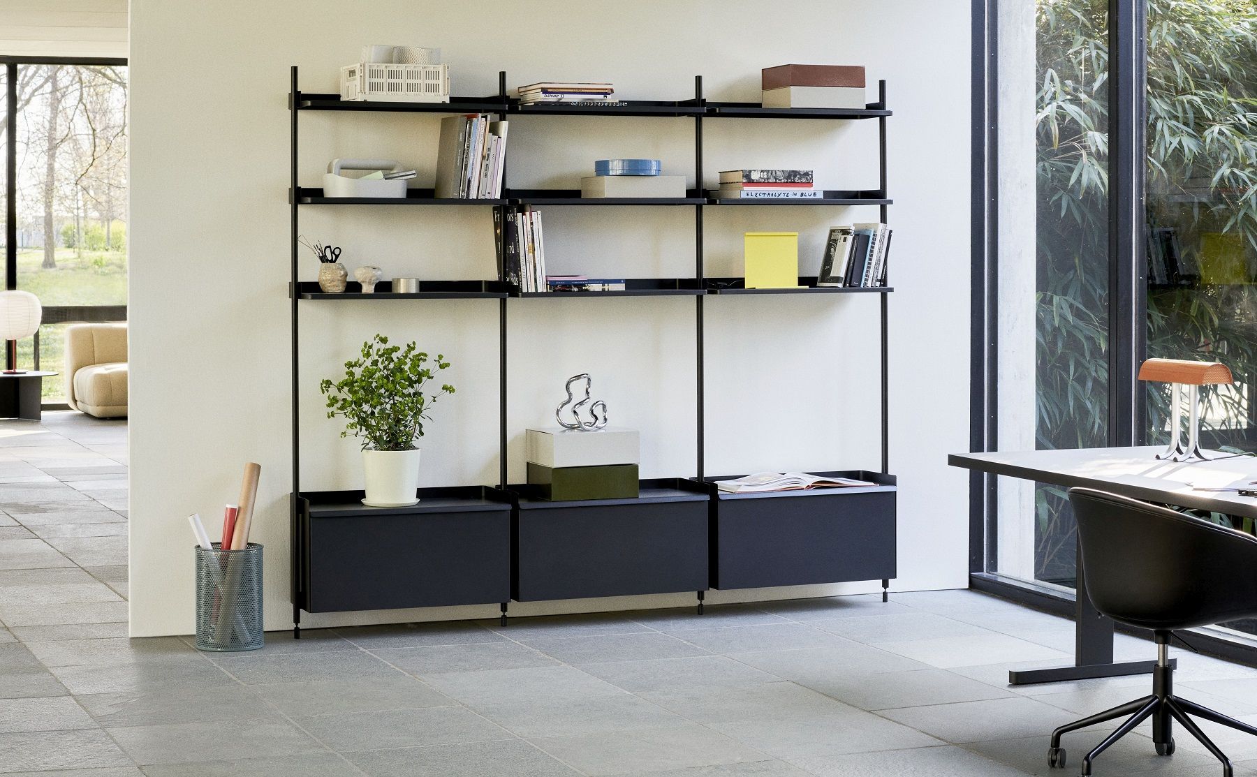 Pier System 1041 1 Column Regal / Garderobe Hay