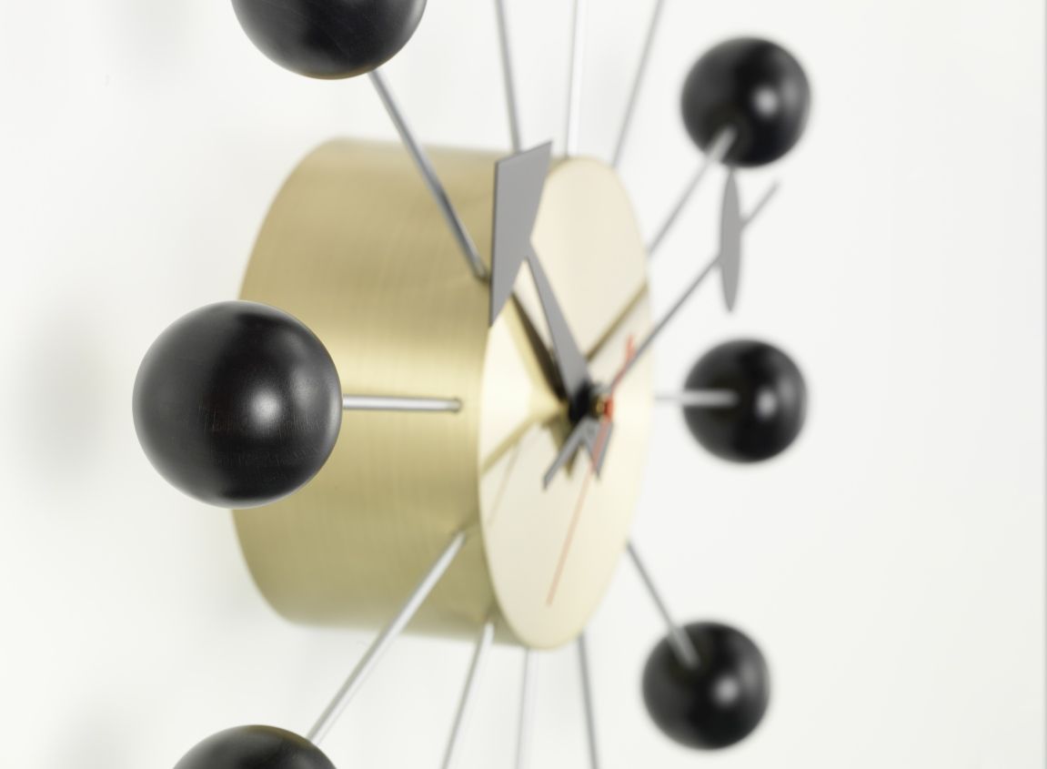 Ball Clock Wanduhr - schwarz Vitra