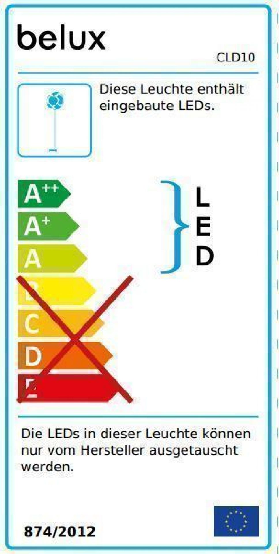 Cloud LED Stehleuchte Belux