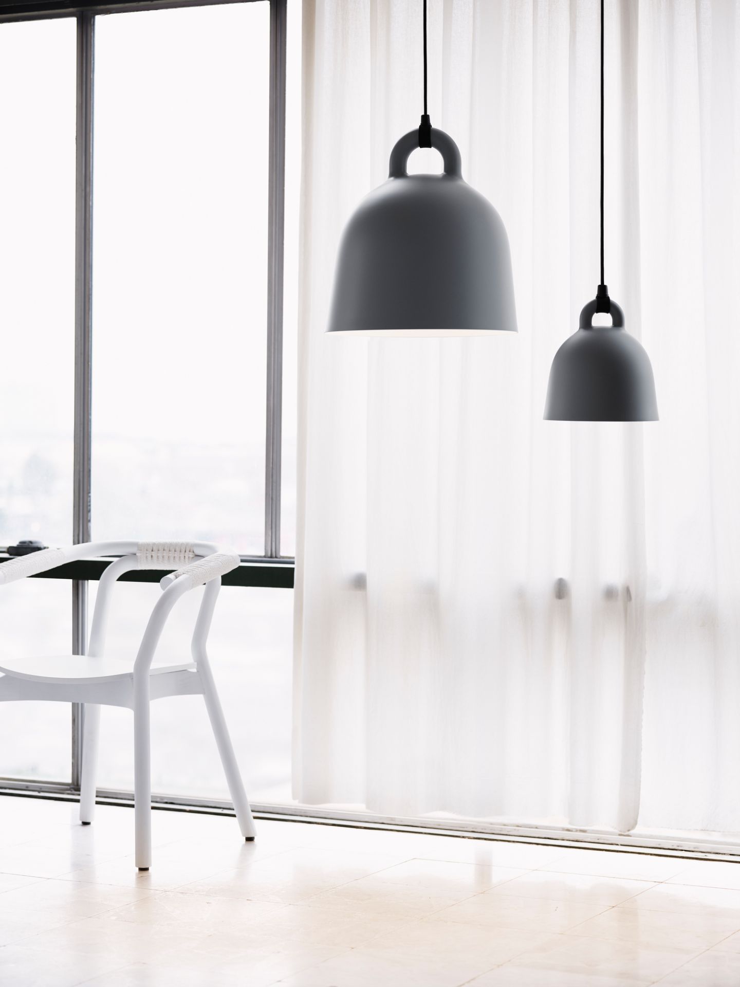 Bell Lamp Hängeleuchte Ø 55 cm Normann Copenhagen EINZELSTÜCK Grau