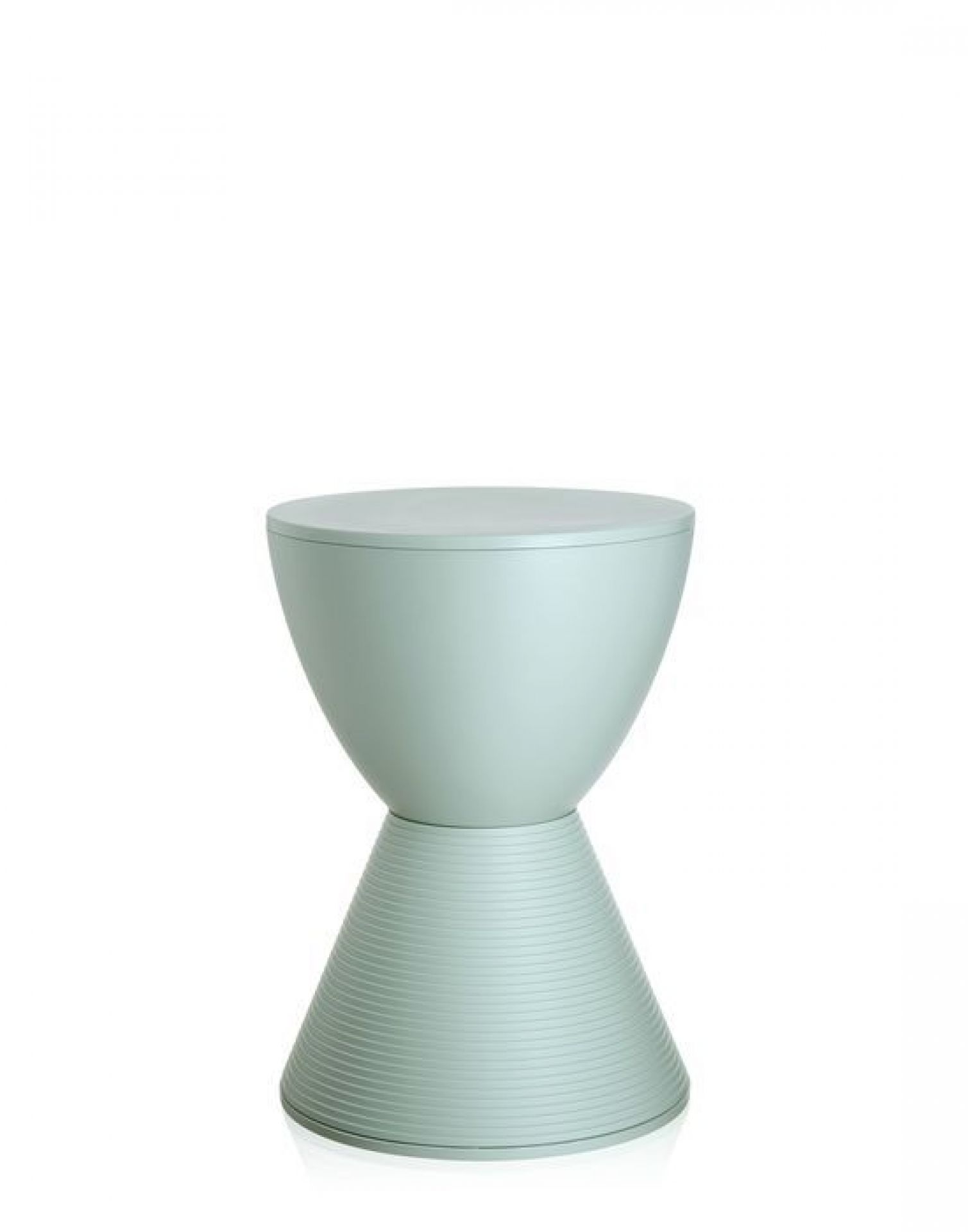 Fenchelgrüner Prince AHA Hocker von Kartell: Moderner Design Hocker für Wohnzimmer und Garten.
