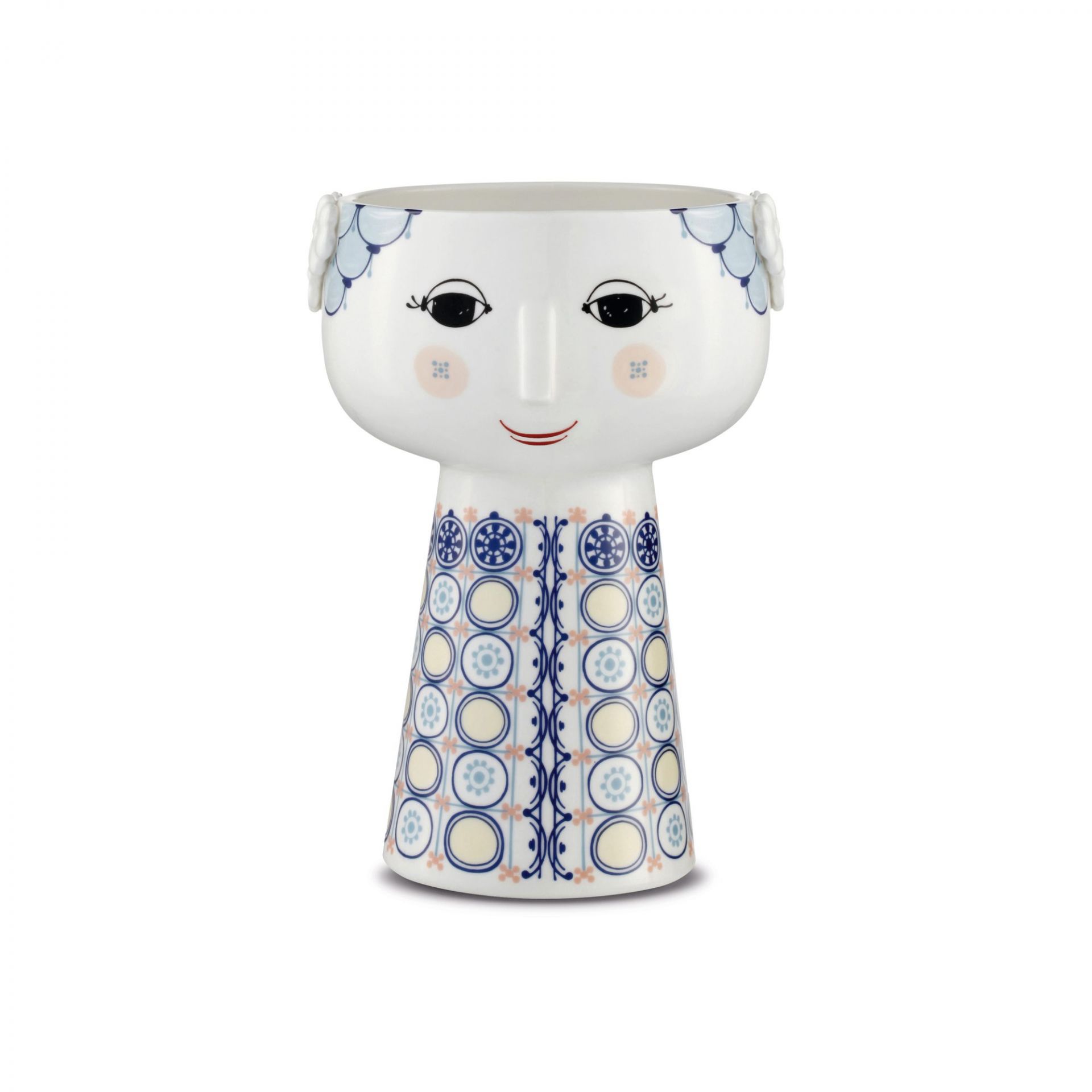 Vase Eva blau 18,5 cm Bjorn Wiinblad EINZELSTÜCK