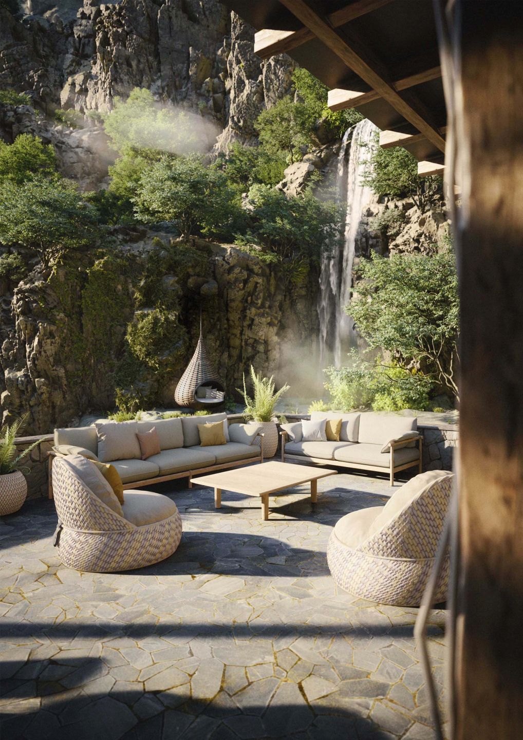 Dala Lounge Chair mit Polster Dedon