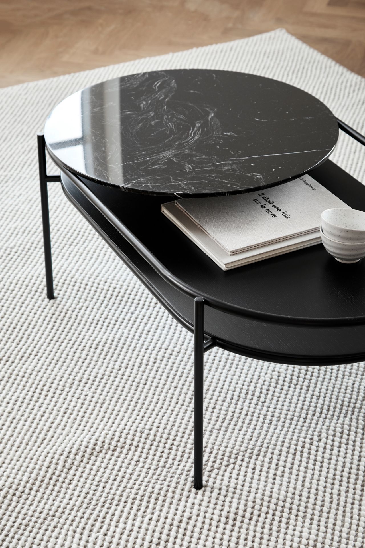 Tact Teppich T170 x B240 cm Weißgrau Woud EINZELSTÜCK