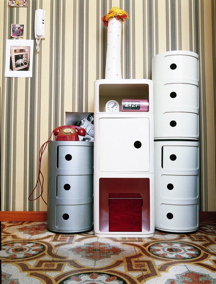 Componibili 4959 - rundes Tablett/Deckel Kartell