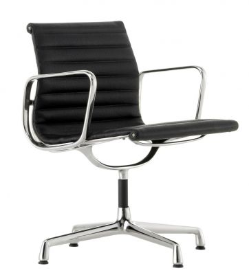 MINIATUR (Verkleinerung) Aluminium Chair Drehstuhl Leder [1958] Miniatur Vitra