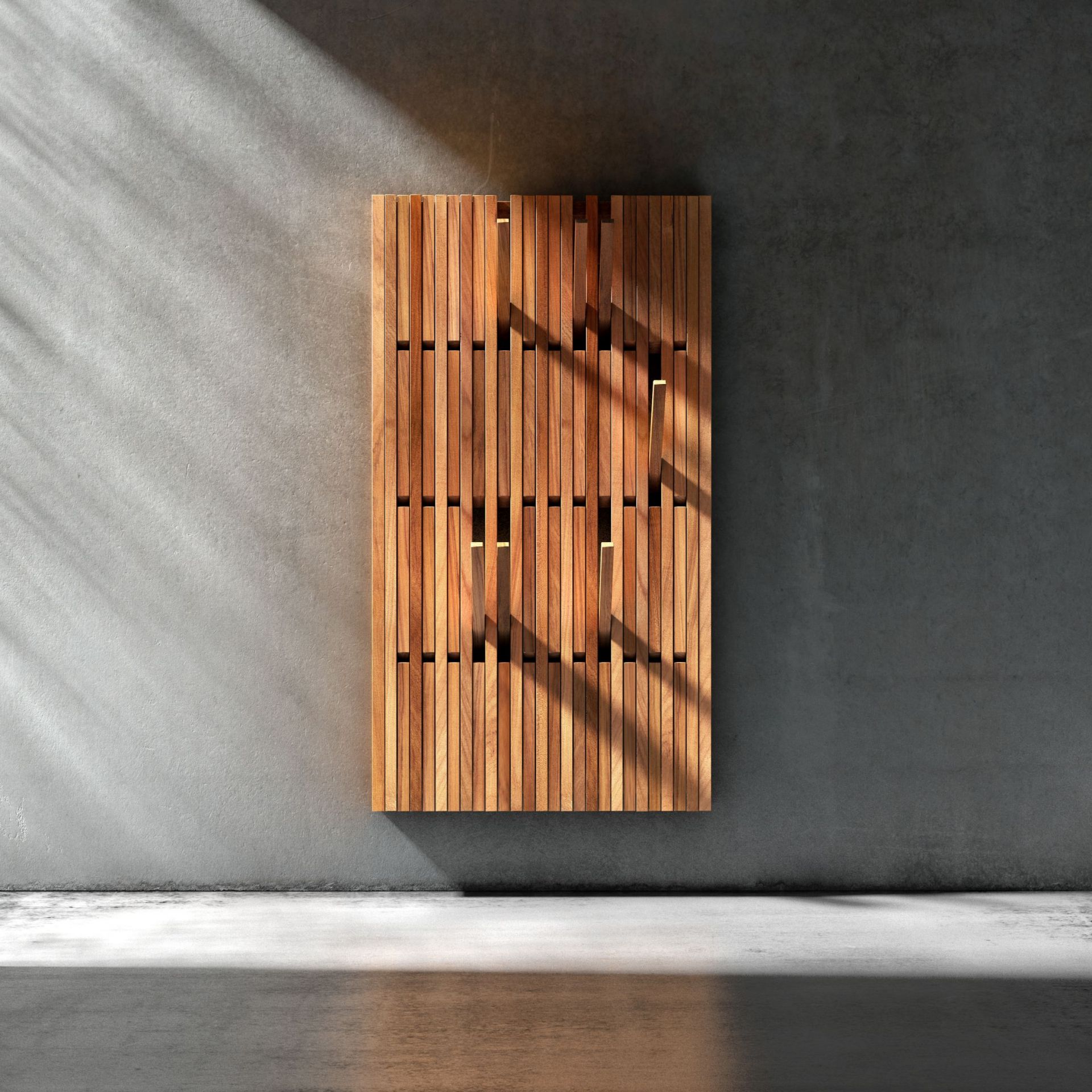 Piano Wandgarderobe groß Eiche Natur geölt PER/USE
