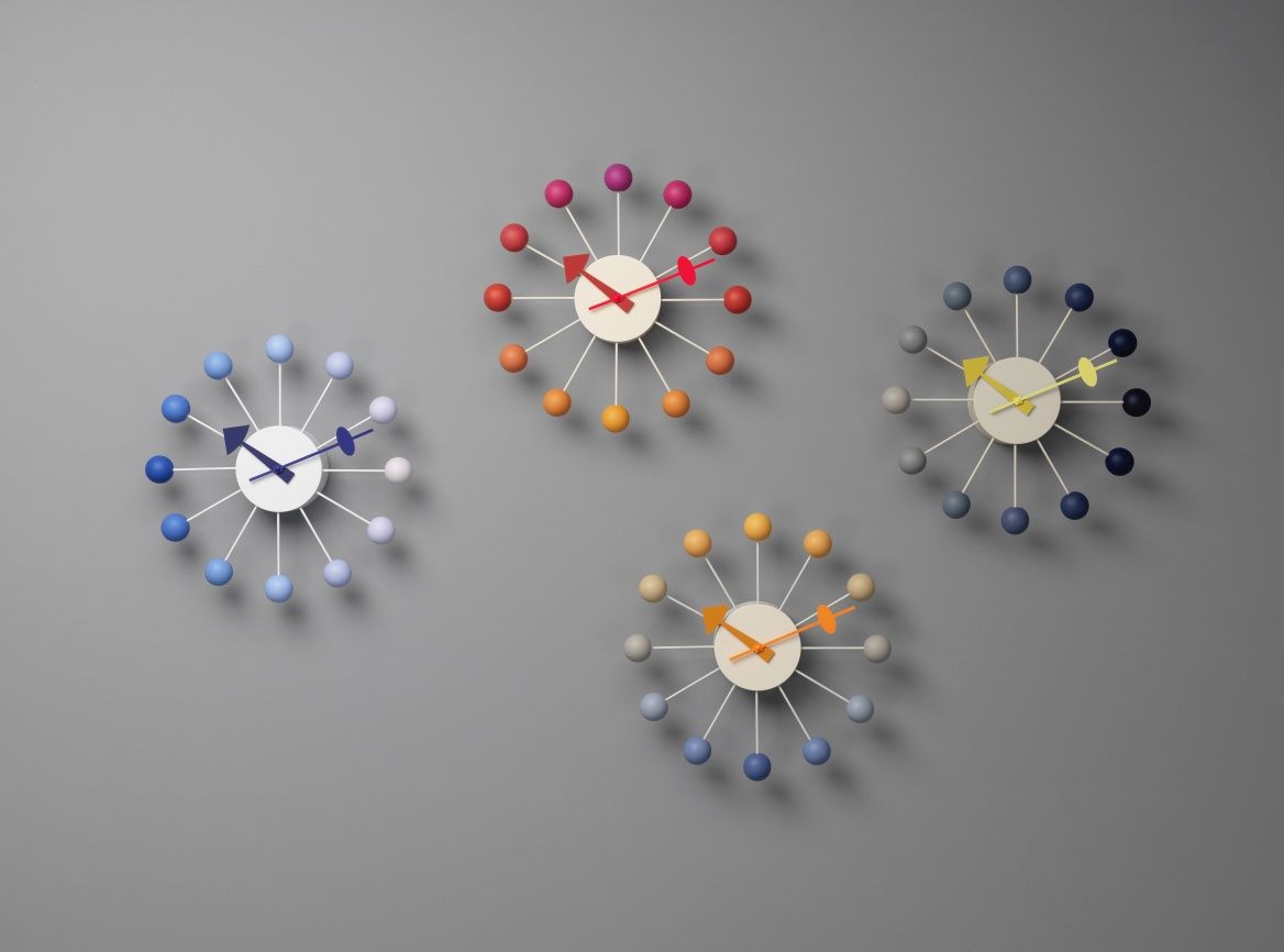 Ball Clock Wanduhr Sunrise Vitra LIMITED EDITION  