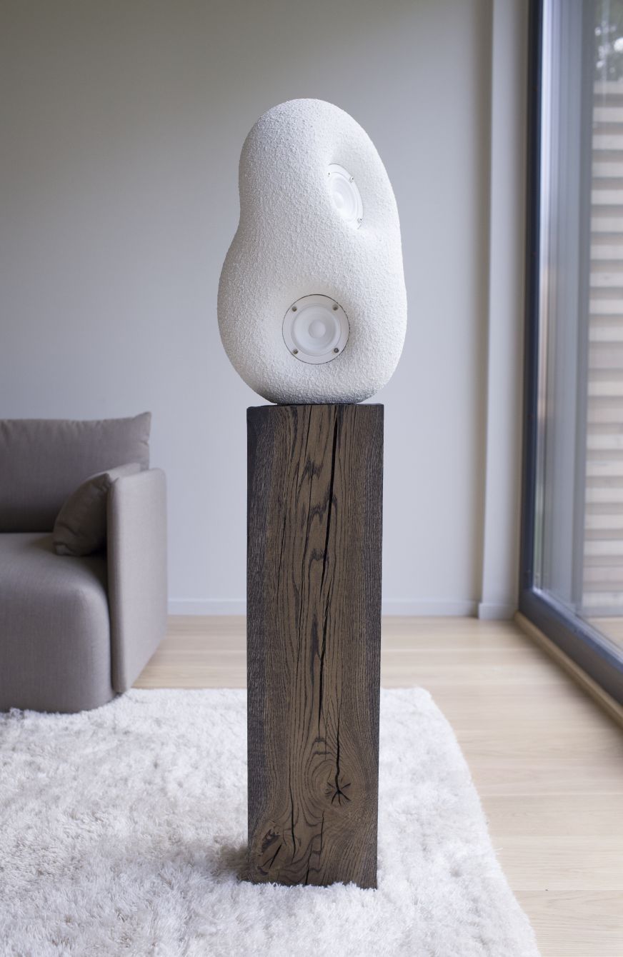 Akustische Skulptur Lautsprecher Transparent