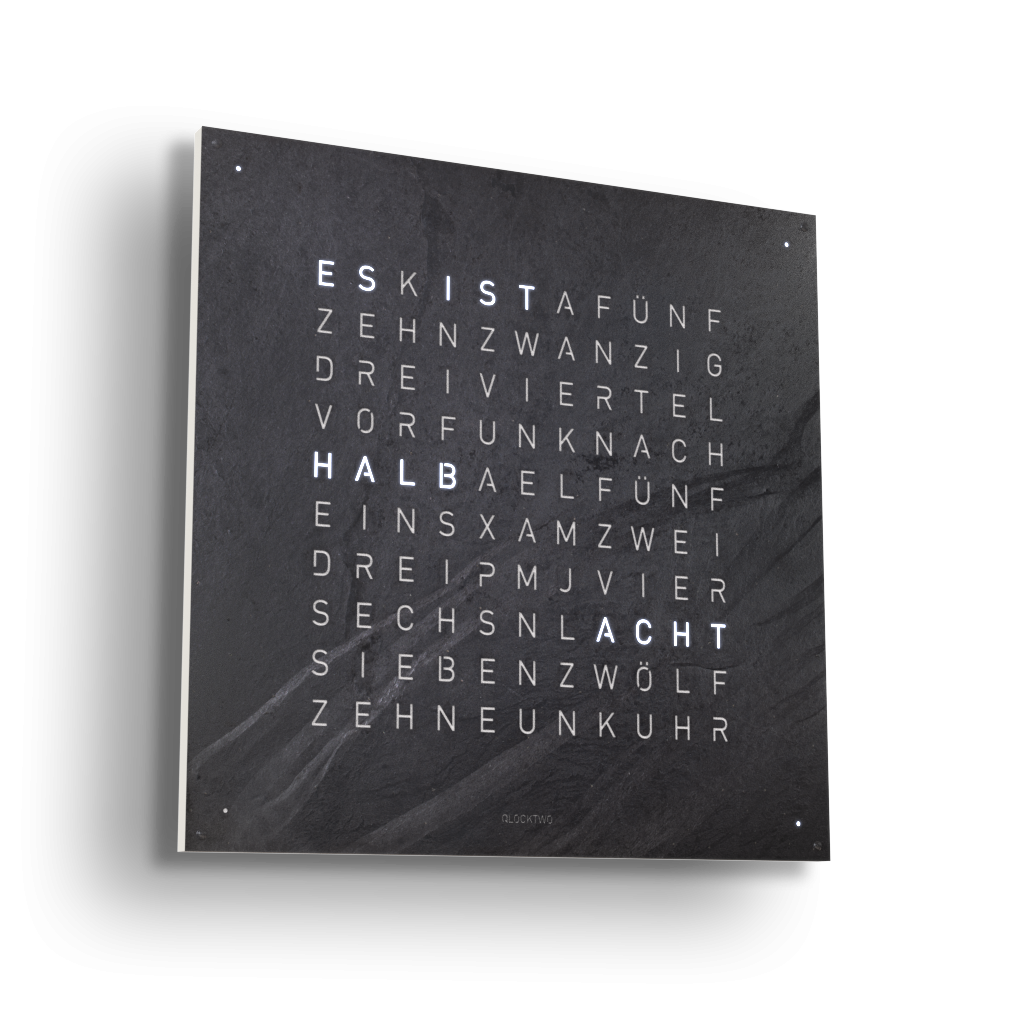 Earth 90 Creator's Edition Wanduhr / Zeitobjekt Deutsch QLOCKTWO 