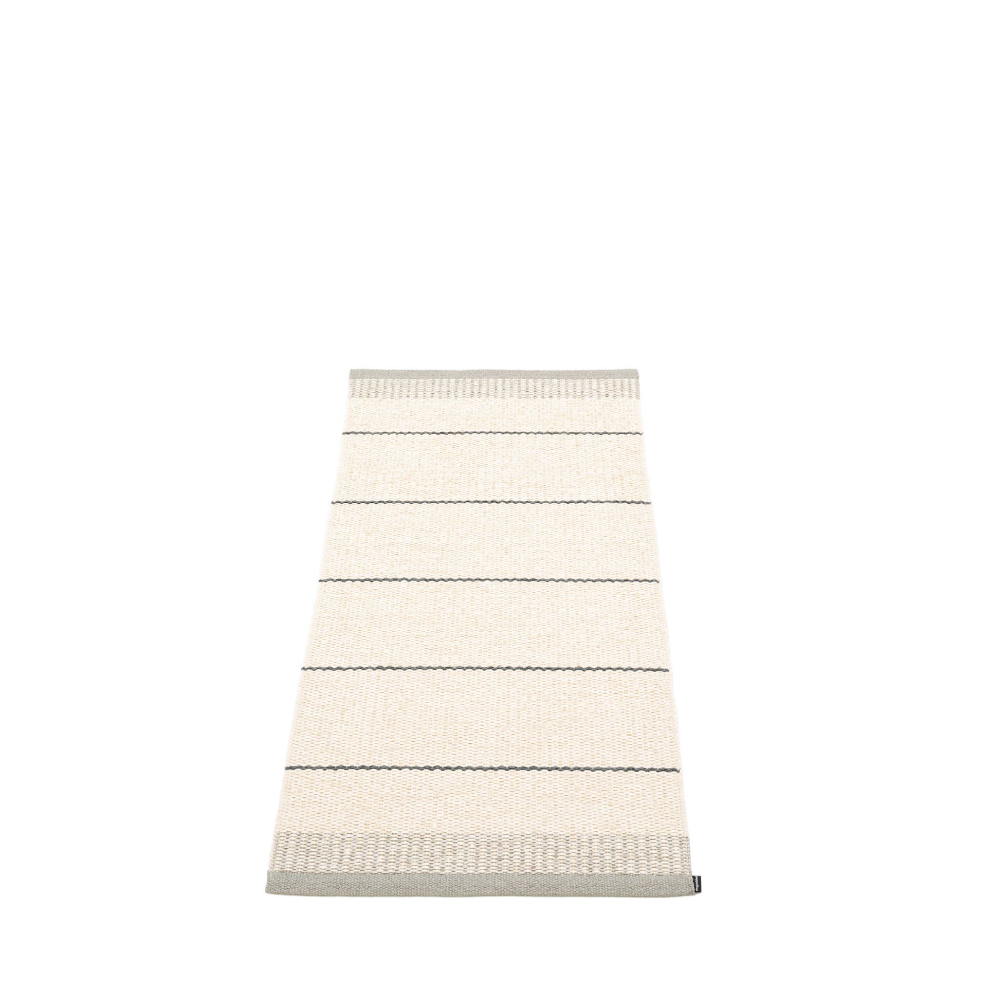 Belle Kunststoffteppich 60x125 cm Pappelina Warm Grau
