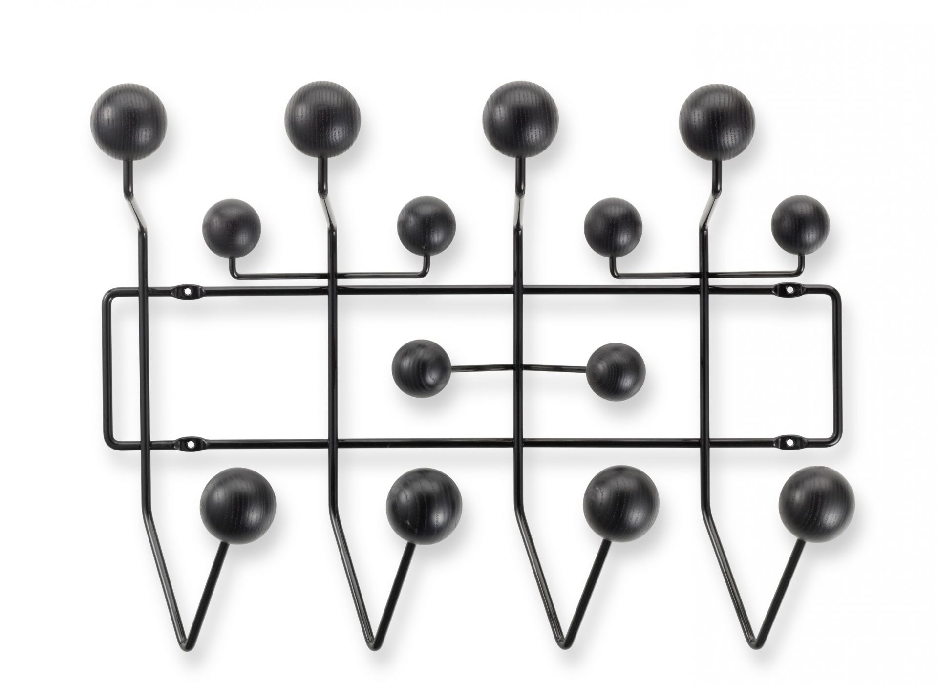 Eames Hang it all Garderobe Esche schwarz Vitra