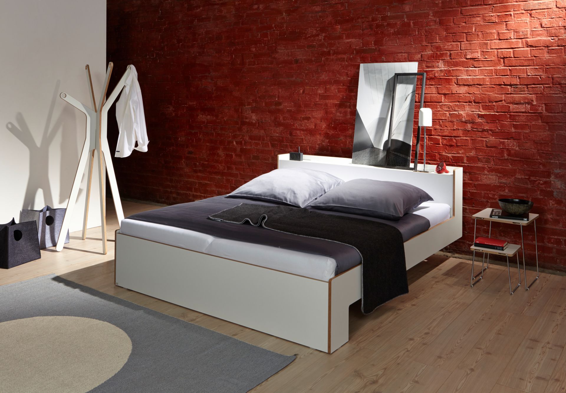 Nook Doppelbett CPL Weiß Müller Möbelwerkstätten 140x200 cm